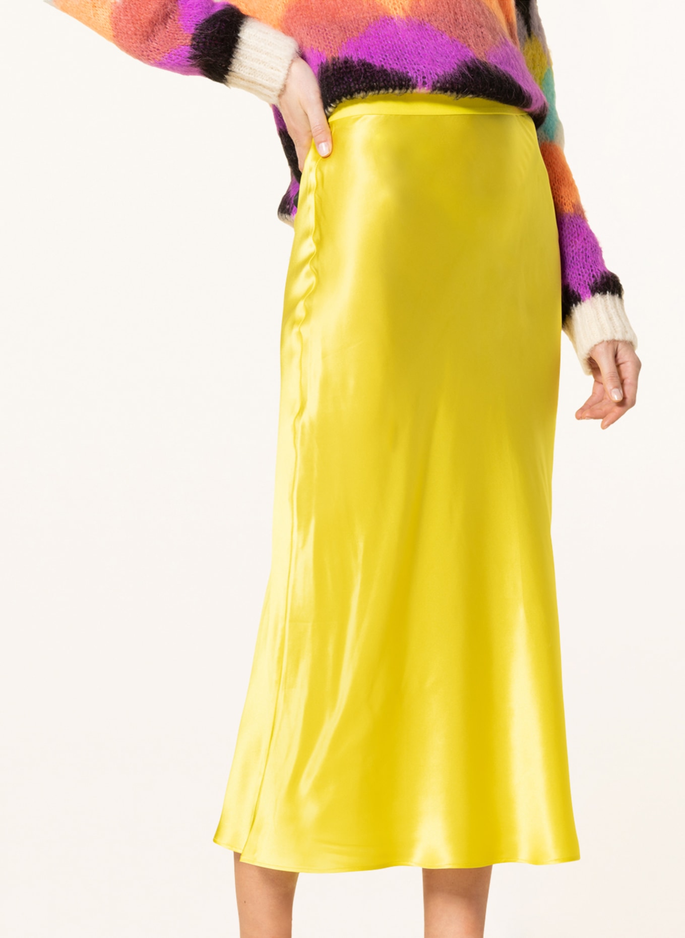 MRS & HUGS Silk skirt , Color: YELLOW (Image 4)