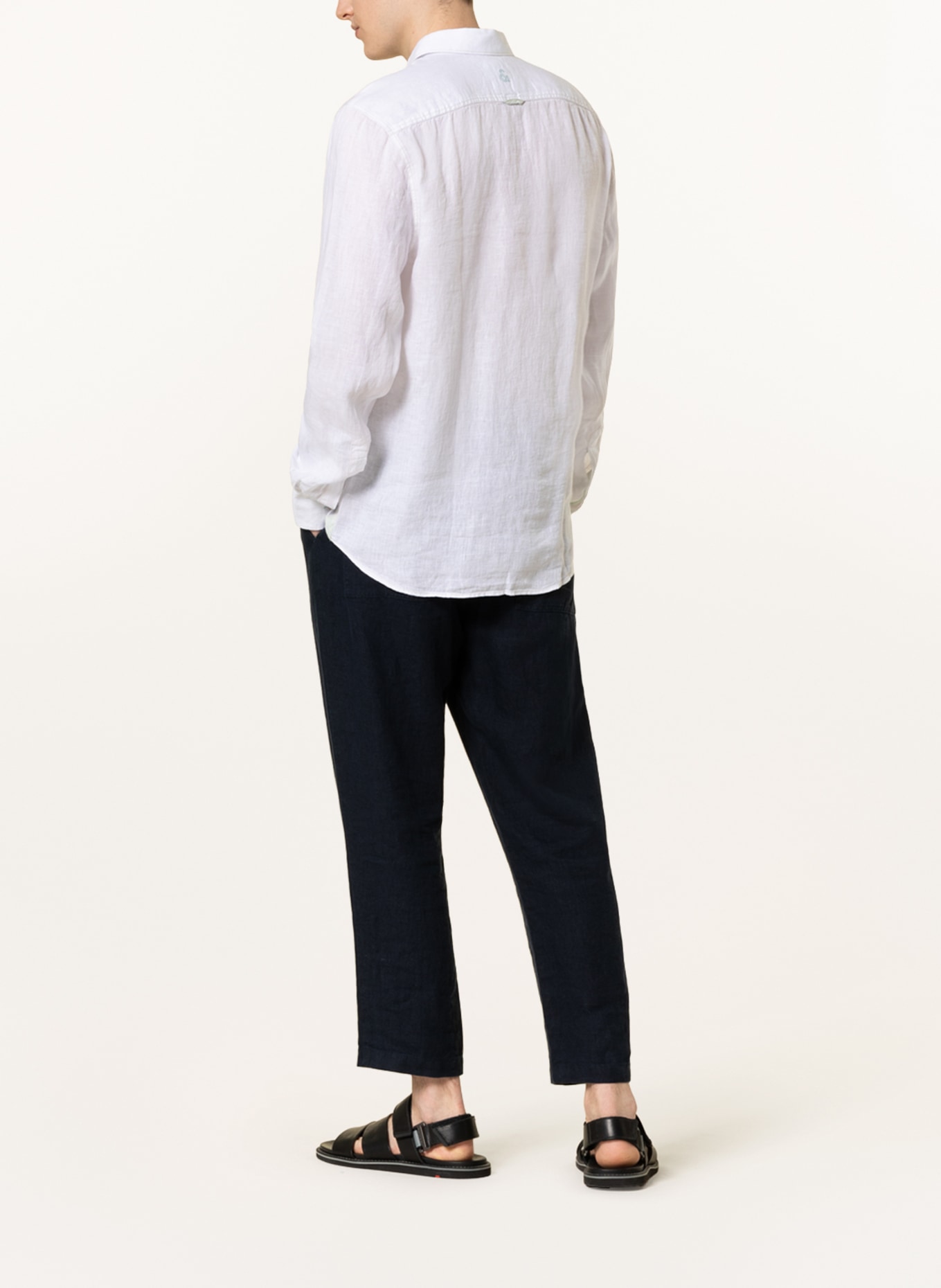 COLOURS & SONS Linen shirt regular fit, Color: WHITE (Image 3)