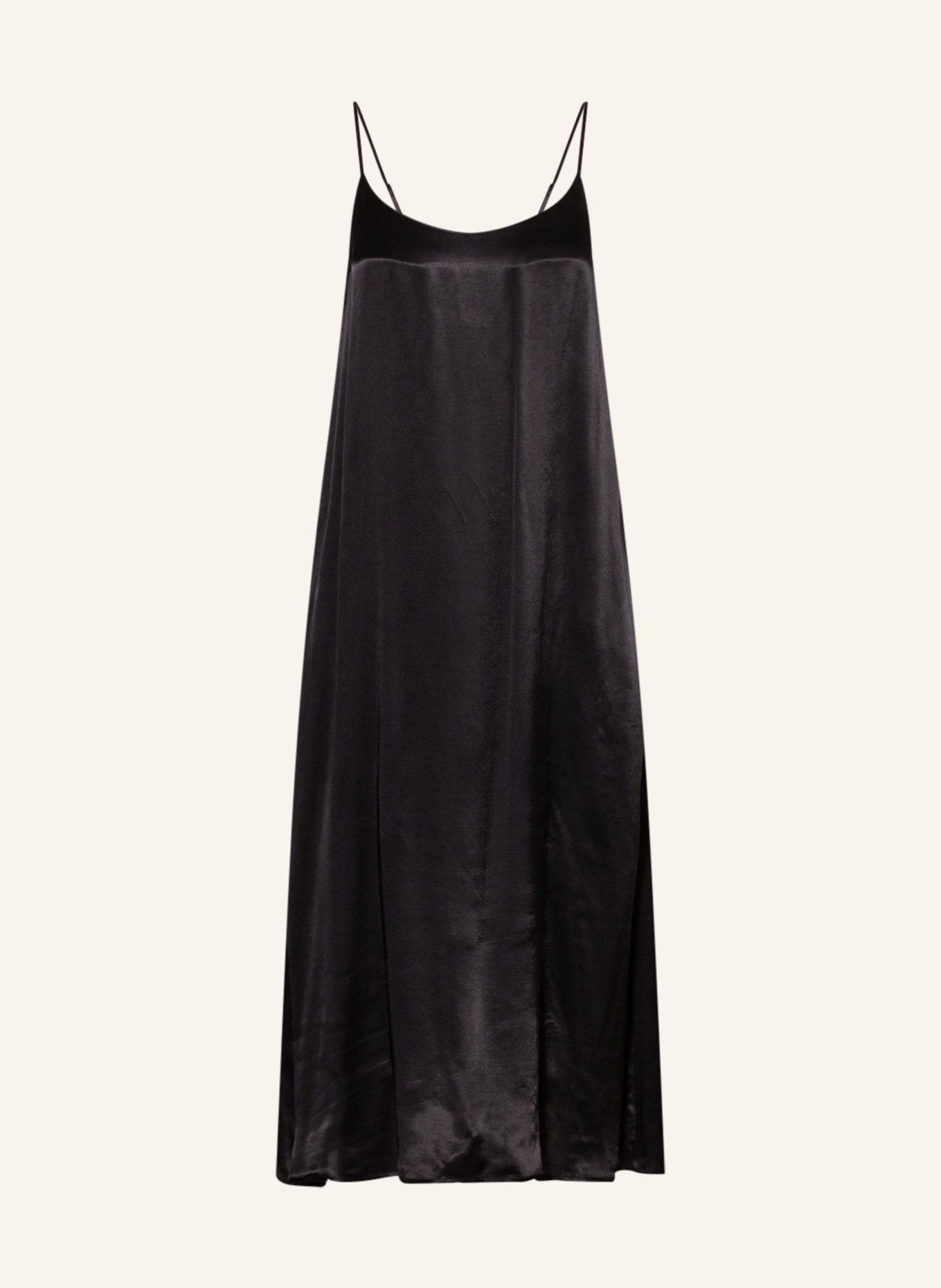 MRS & HUGS Satin dress: BLACK