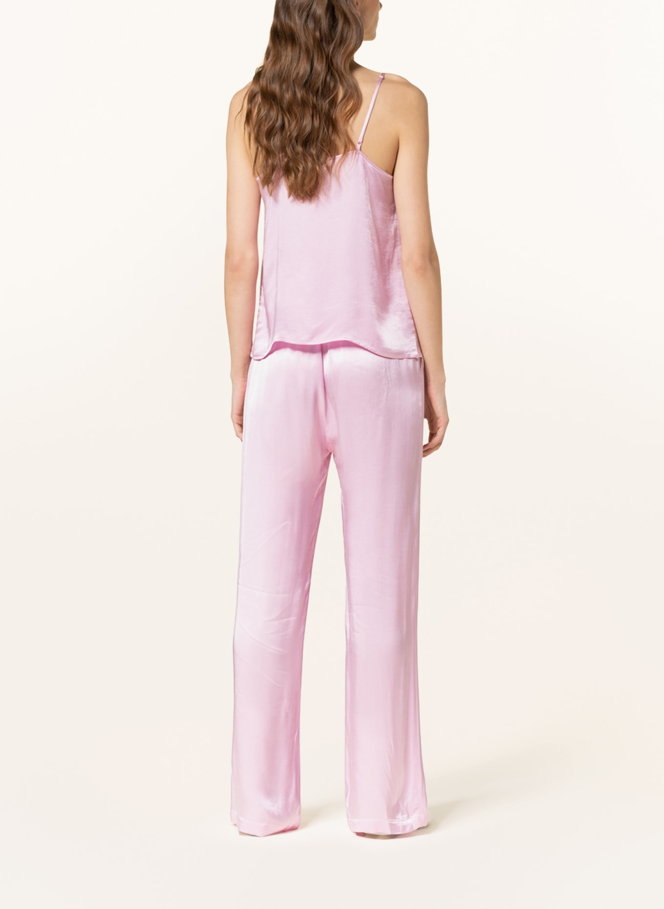 MRS & HUGS Satin trousers, Color: PINK (Image 3)