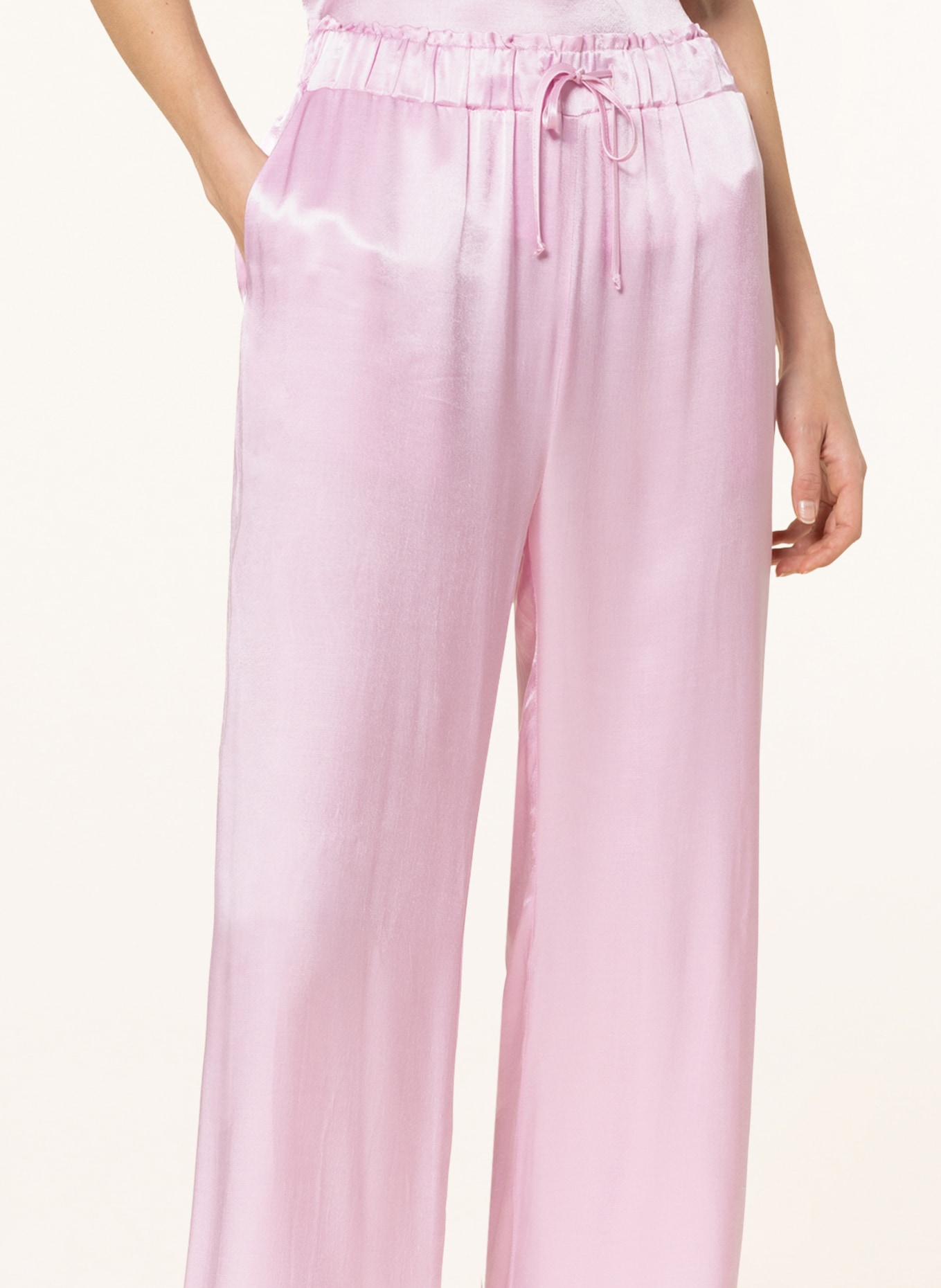 MRS & HUGS Satin trousers, Color: PINK (Image 5)