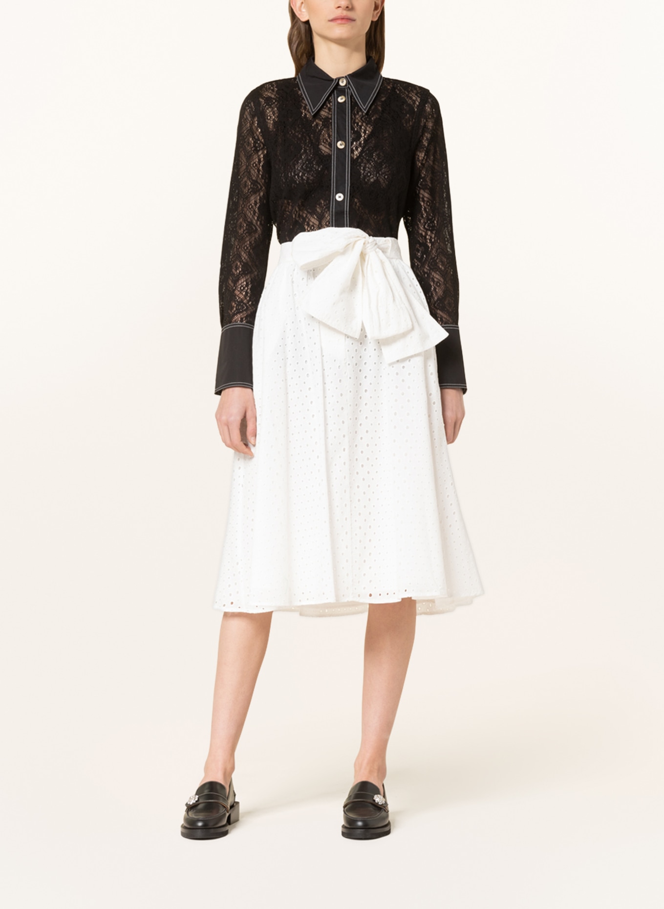 KENZO Skirt in lace, Color: WHITE (Image 2)
