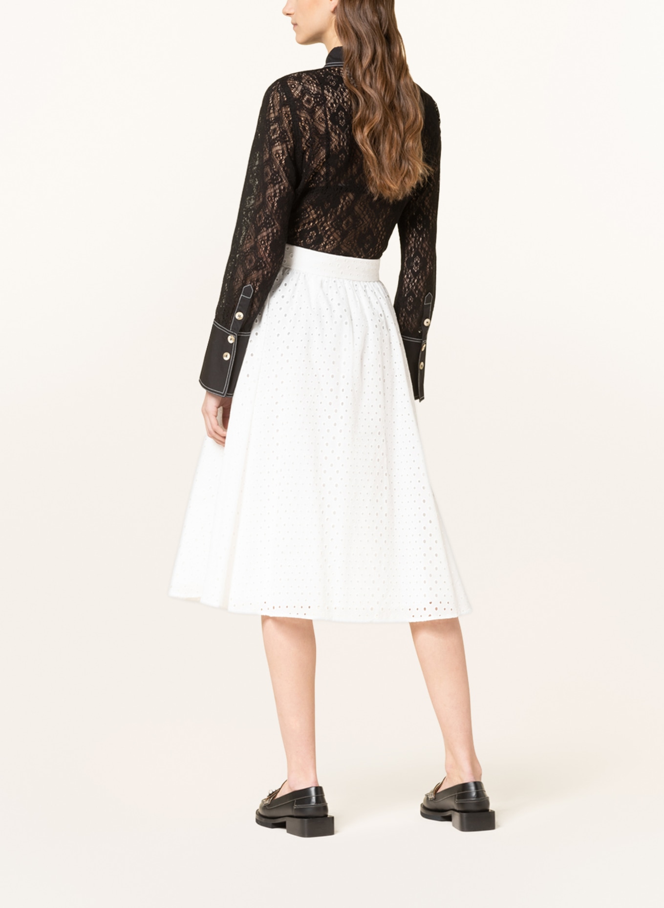 KENZO Skirt in lace, Color: WHITE (Image 3)