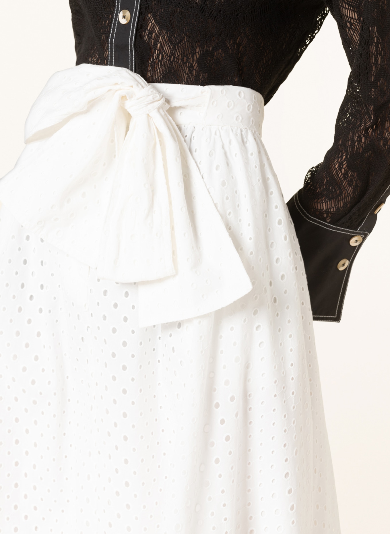 KENZO Skirt in lace, Color: WHITE (Image 4)