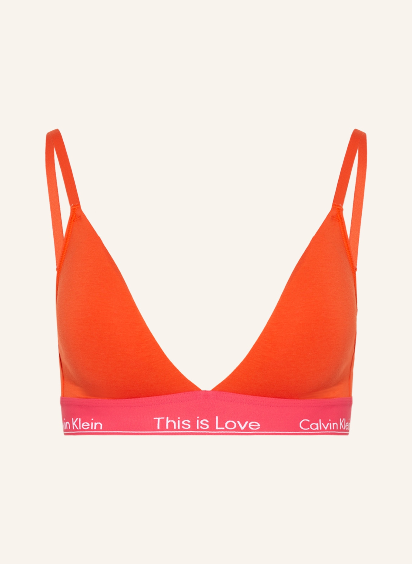 Calvin Klein Triangle bra PRIDE in red/ pink