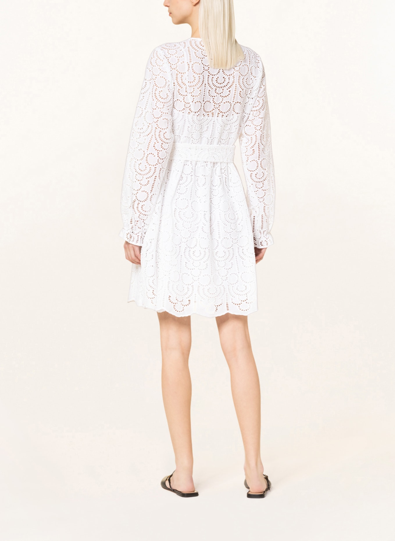 MRS & HUGS Shirt dress made of lace, Color: WHITE (Image 3)