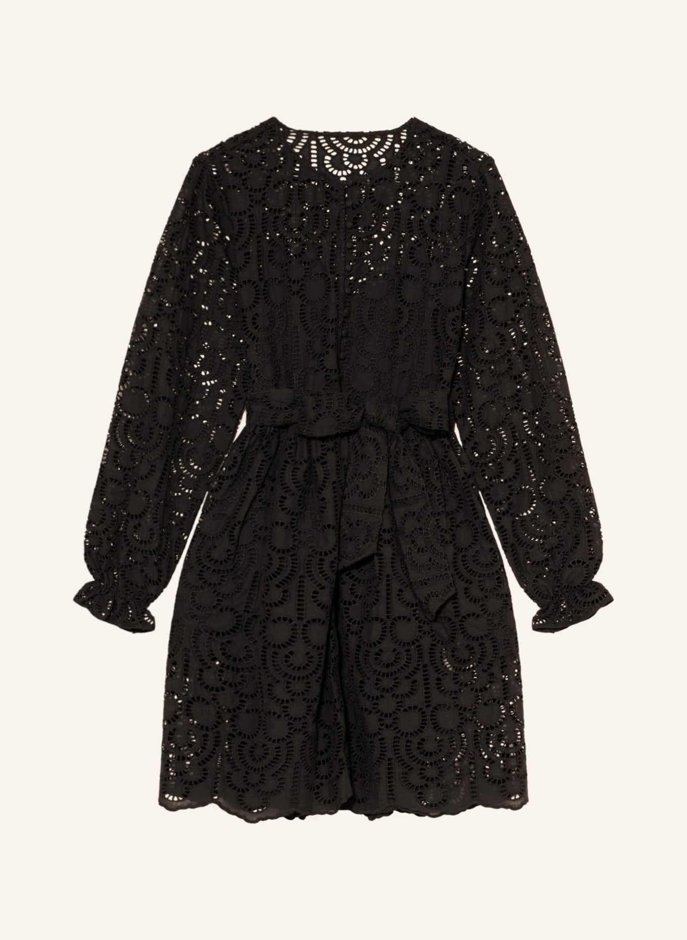 MRS & HUGS Shirt dress made of lace, Color: BLACK (Image 1)