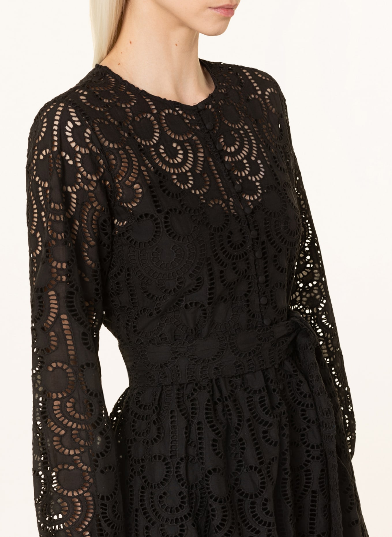 MRS & HUGS Shirt dress made of lace, Color: BLACK (Image 4)