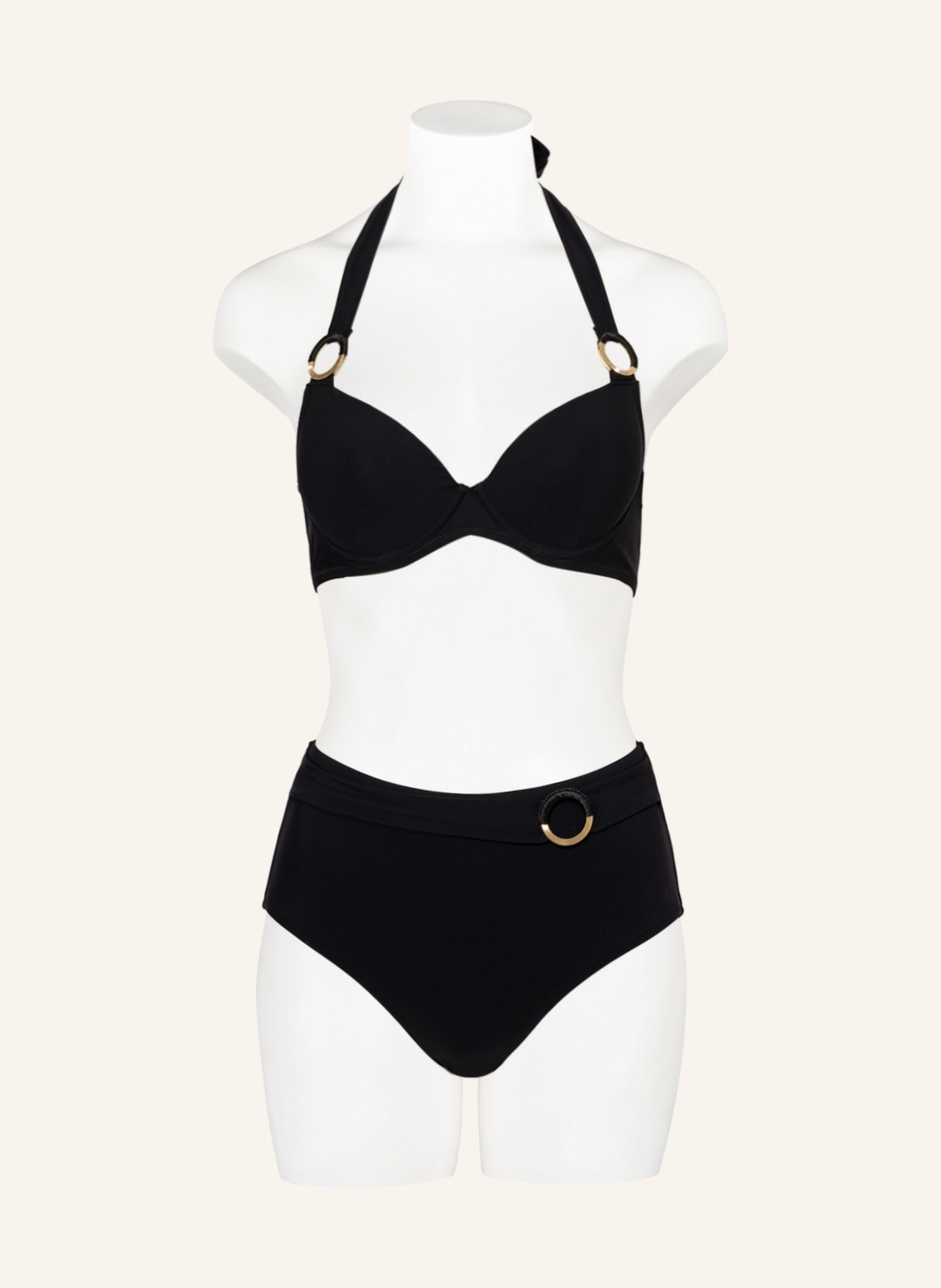 Aubade High waist bikini bottoms SECRET COVE, Color: BLACK (Image 2)