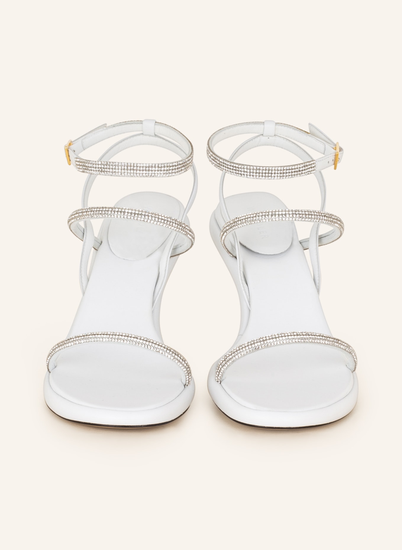 WANDLER Sandals JUNE with decorative gems, Color: WHITE (Image 3)