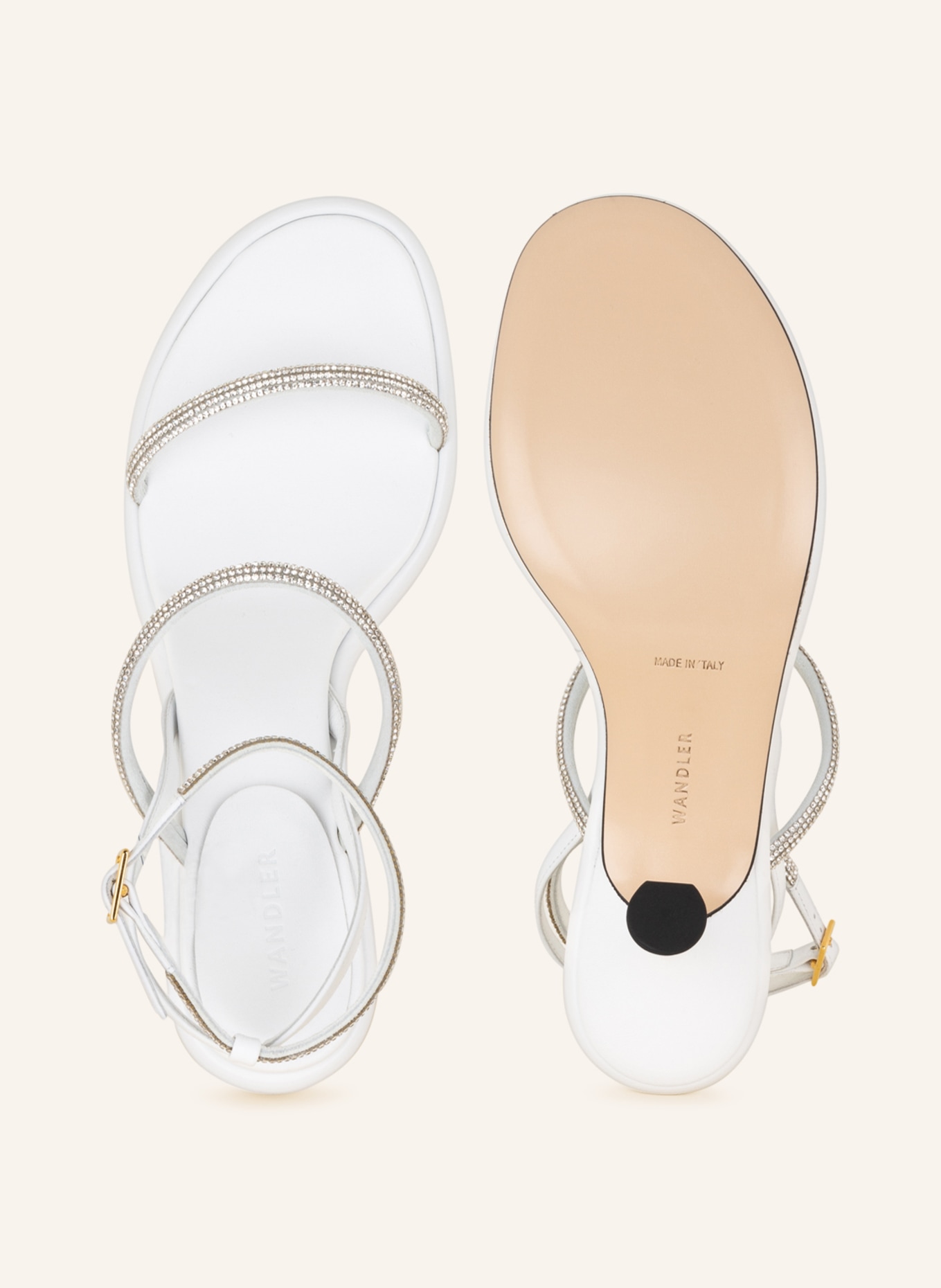 WANDLER Sandals JUNE with decorative gems, Color: WHITE (Image 5)