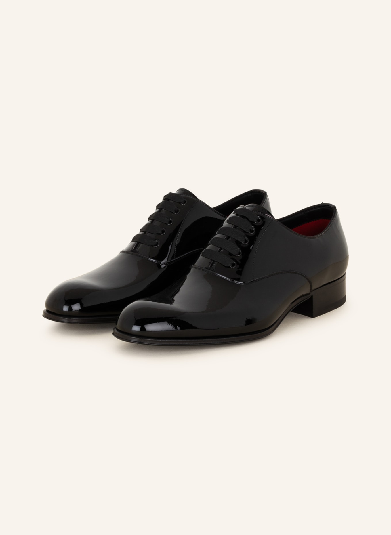 grill Indirekte foder TOM FORD Patent lace-up shoes EDGAR in black | Breuninger