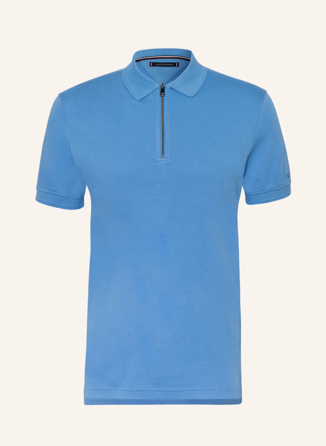 TOMMY HILFIGER Jersey-Poloshirt Slim Fit, Farbe: HELLBLAU (Bild 1)
