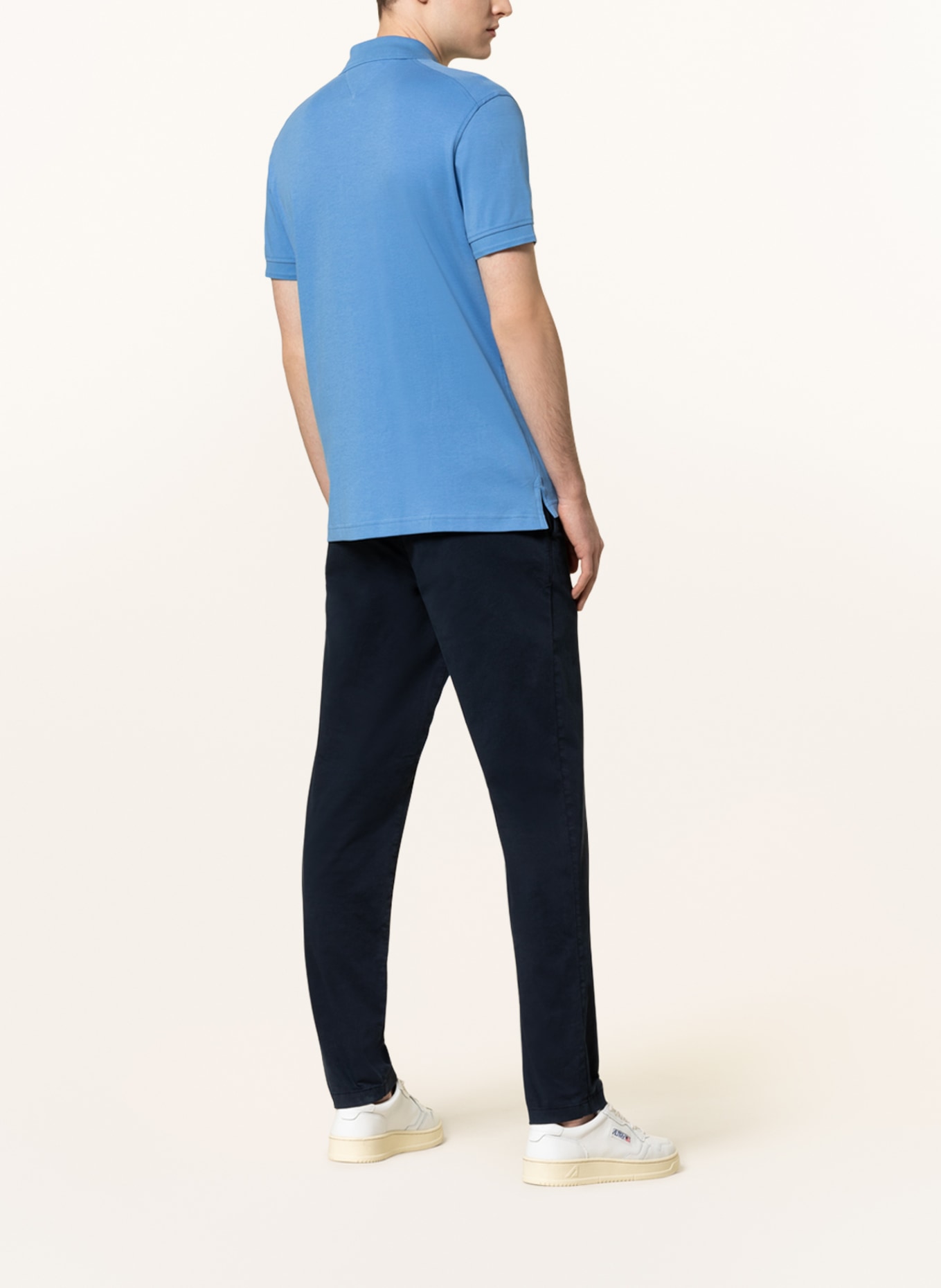 TOMMY HILFIGER Jersey-Poloshirt Slim Fit, Farbe: HELLBLAU (Bild 3)