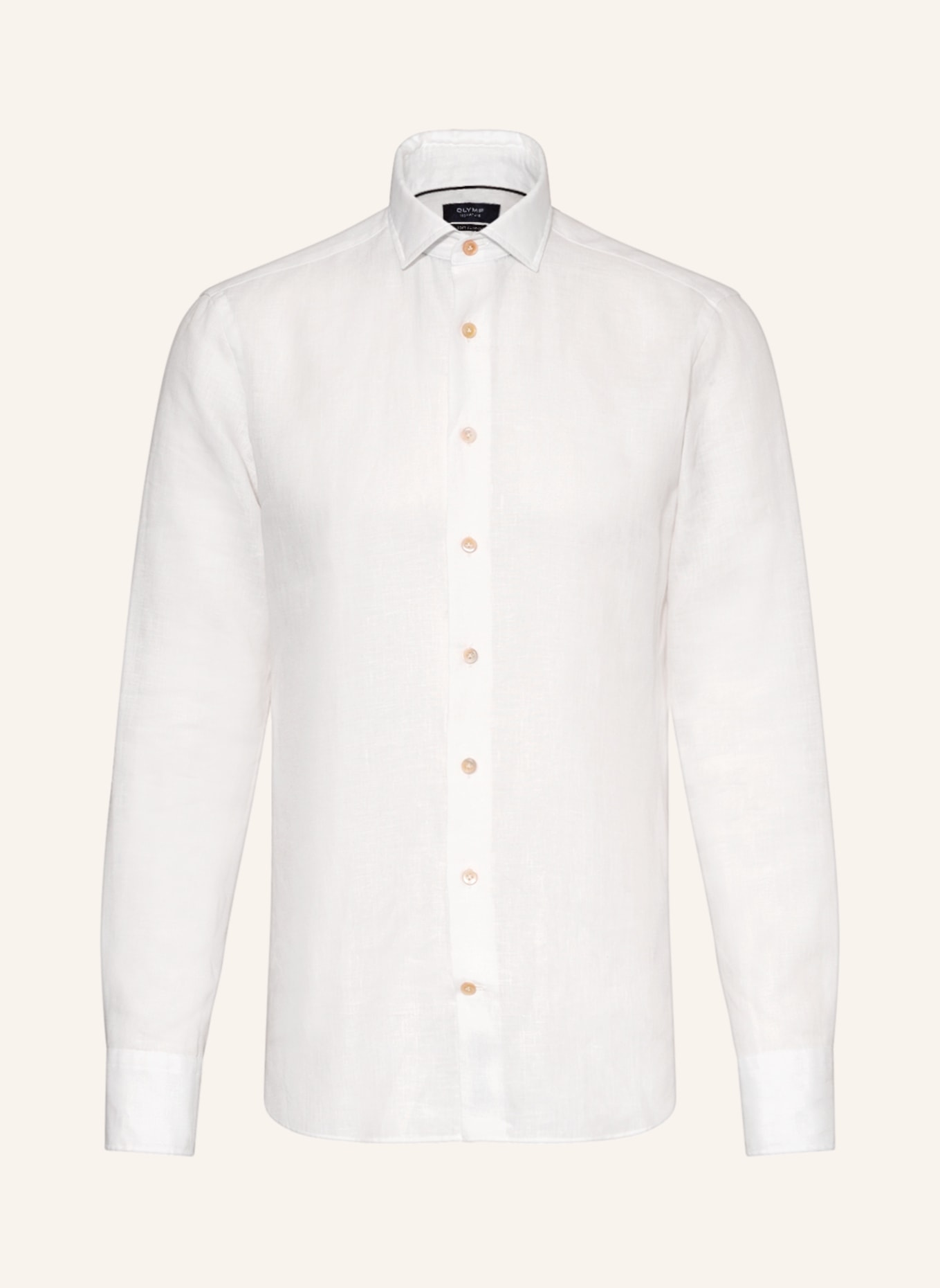 OLYMP SIGNATURE Lněná košile Tailored Fit, Barva: BÍLÁ (Obrázek 1)