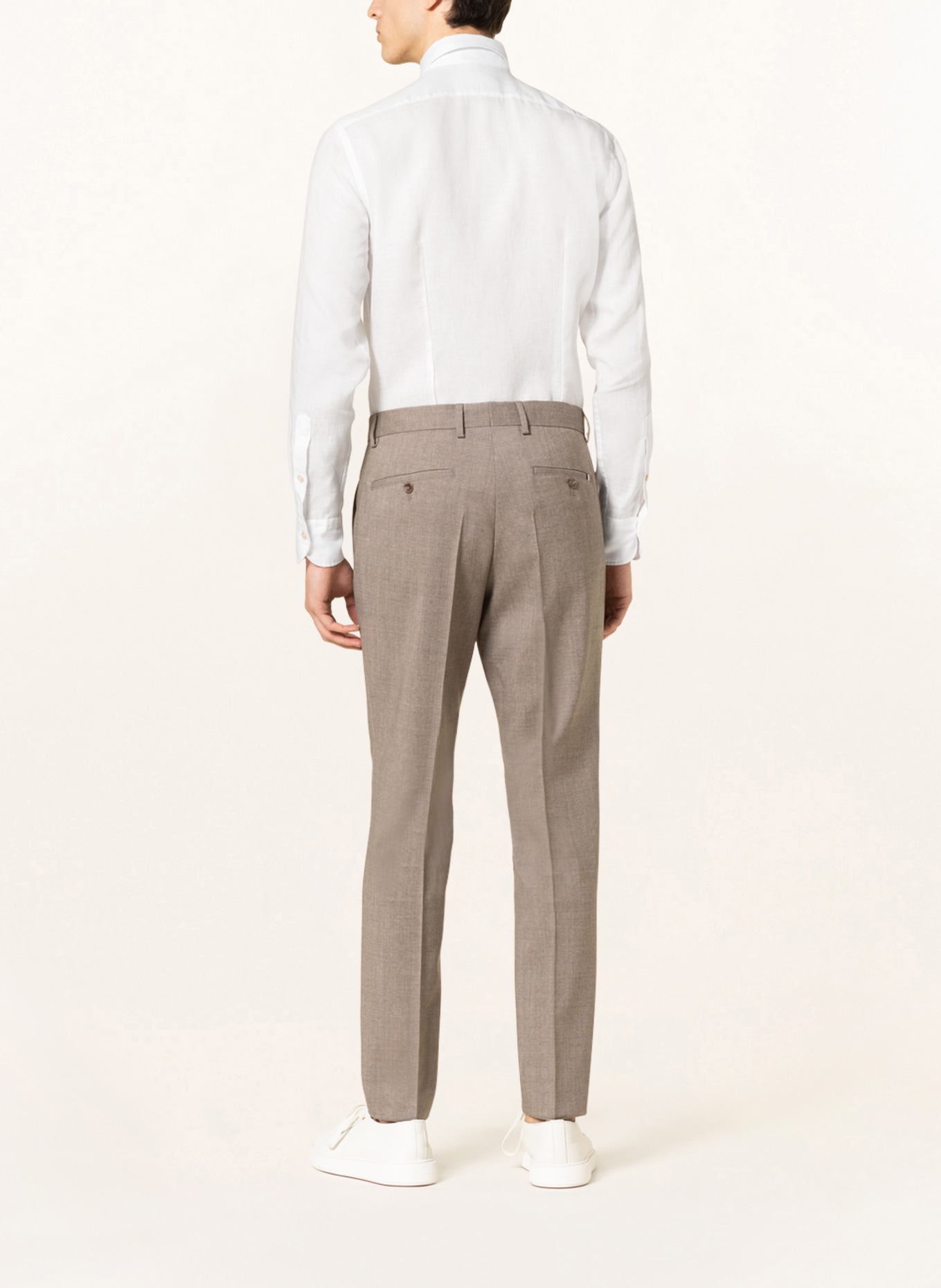 OLYMP SIGNATURE Leinenhemd tailored fit: WEISS