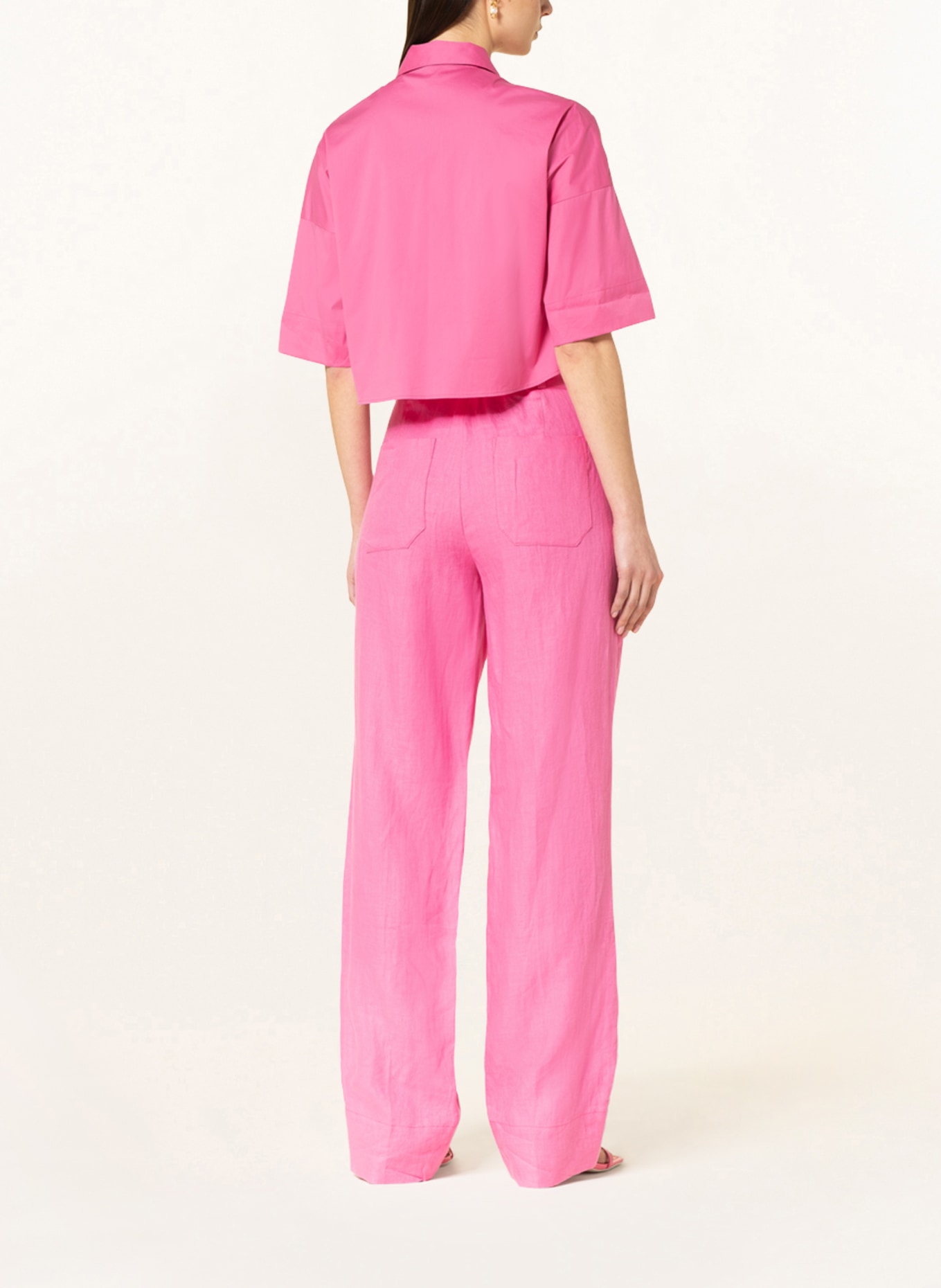 RIANI Cropped shirt blouse , Color: PINK (Image 3)
