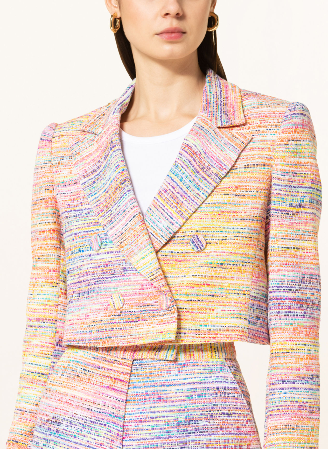 RIANI Tweed-Blazer, Farbe: ORANGE/ GELB/ BLAU (Bild 4)