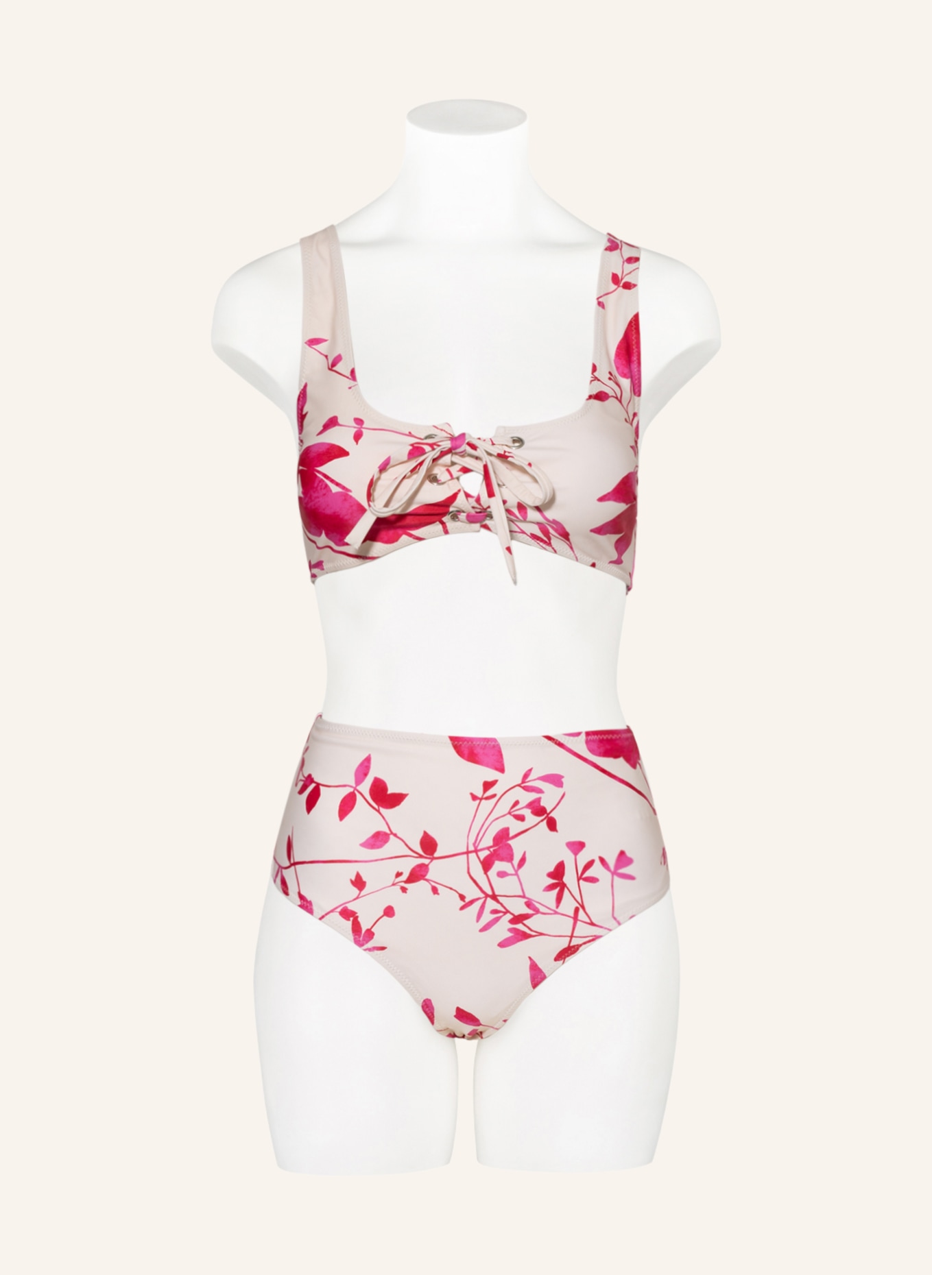 RIANI Bralette bikini , Color: CREAM/ PINK (Image 2)