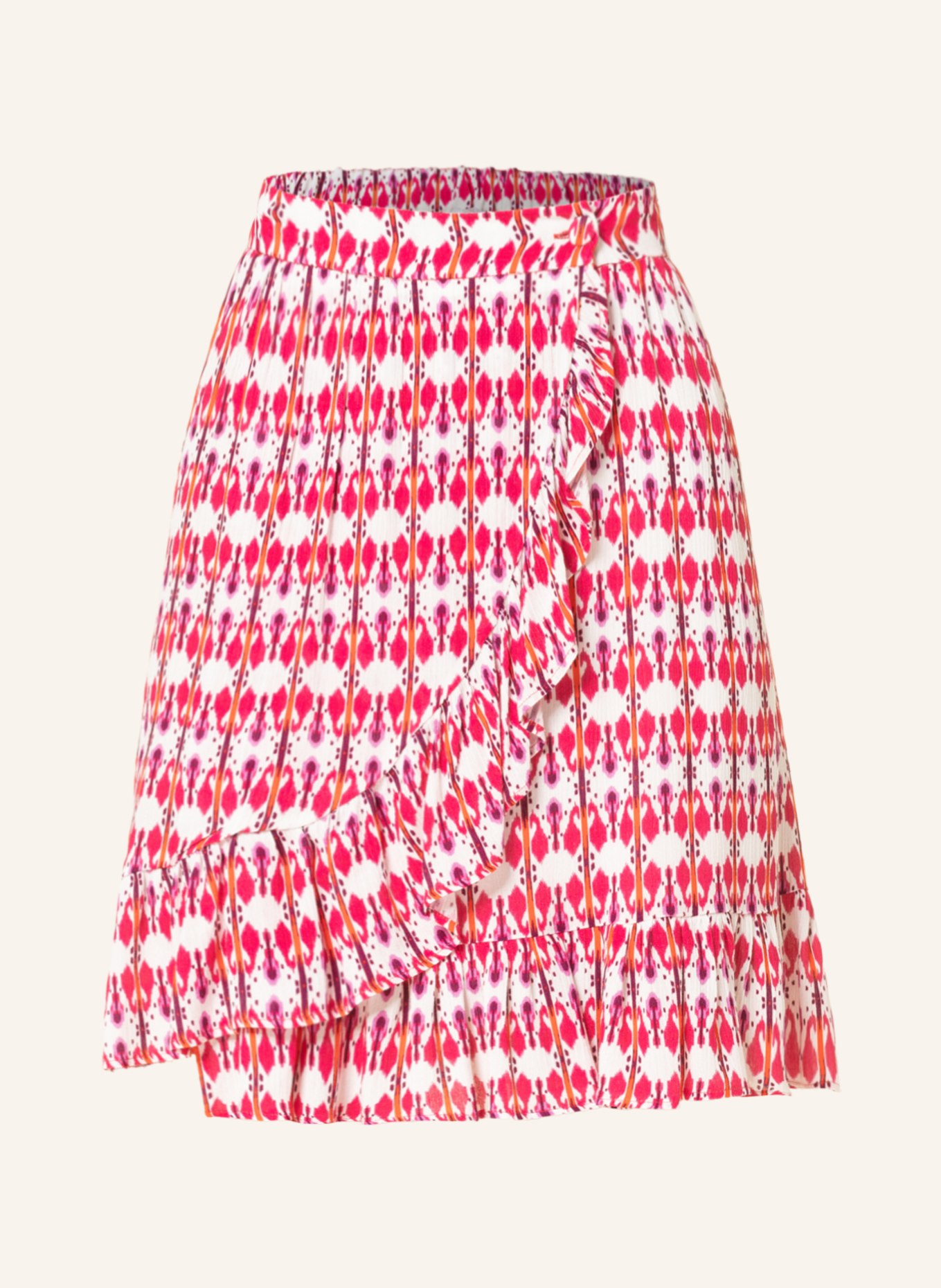 RIANI Wrap skirt , Color: WHITE/ FUCHSIA/ PURPLE (Image 1)