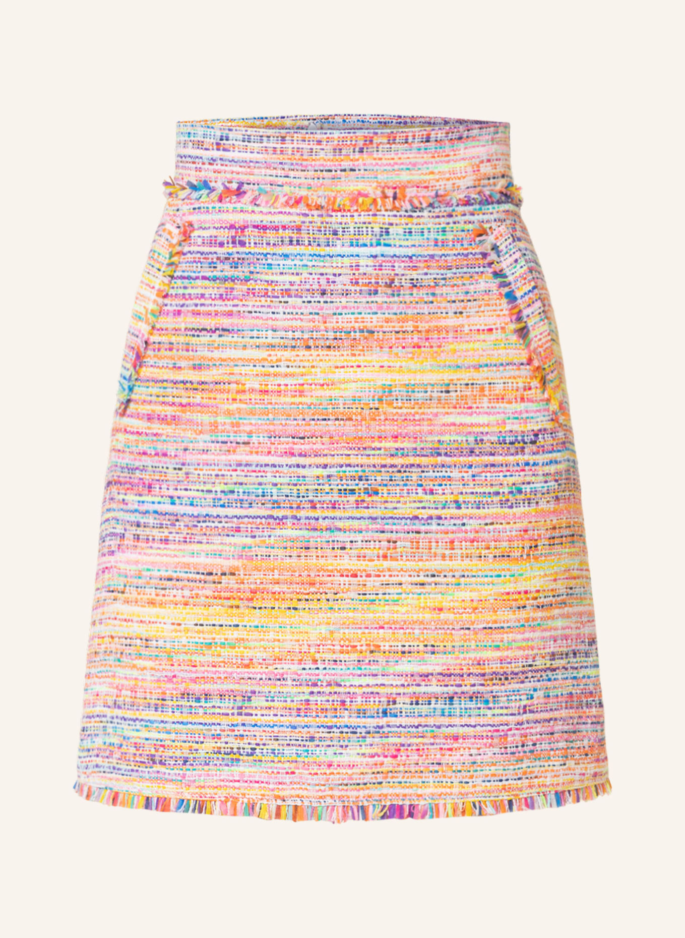 RIANI Tweed skirt , Color: YELLOW/ PURPLE/ GREEN (Image 1)