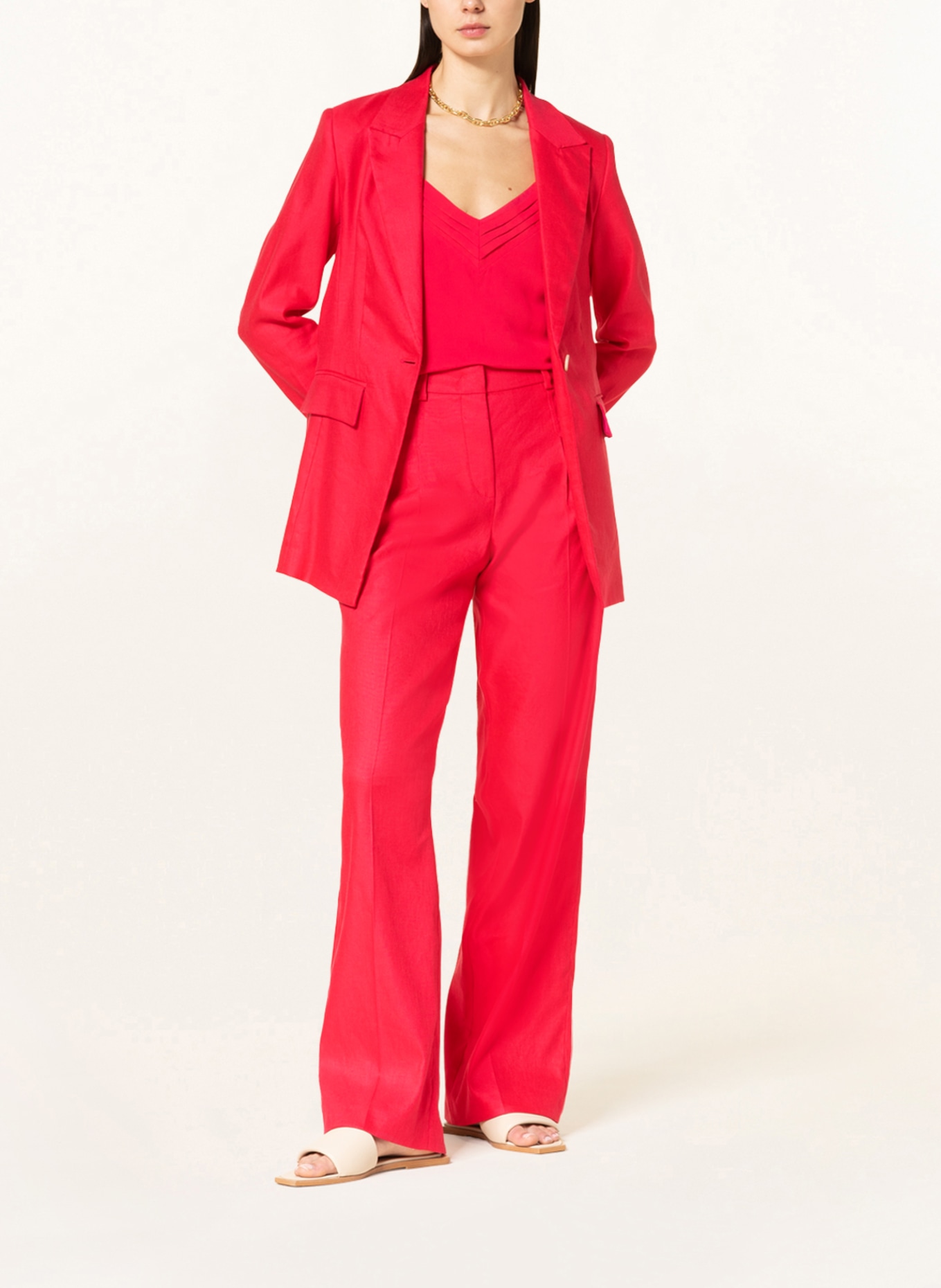 RIANI Trousers with linen, Color: FUCHSIA (Image 2)