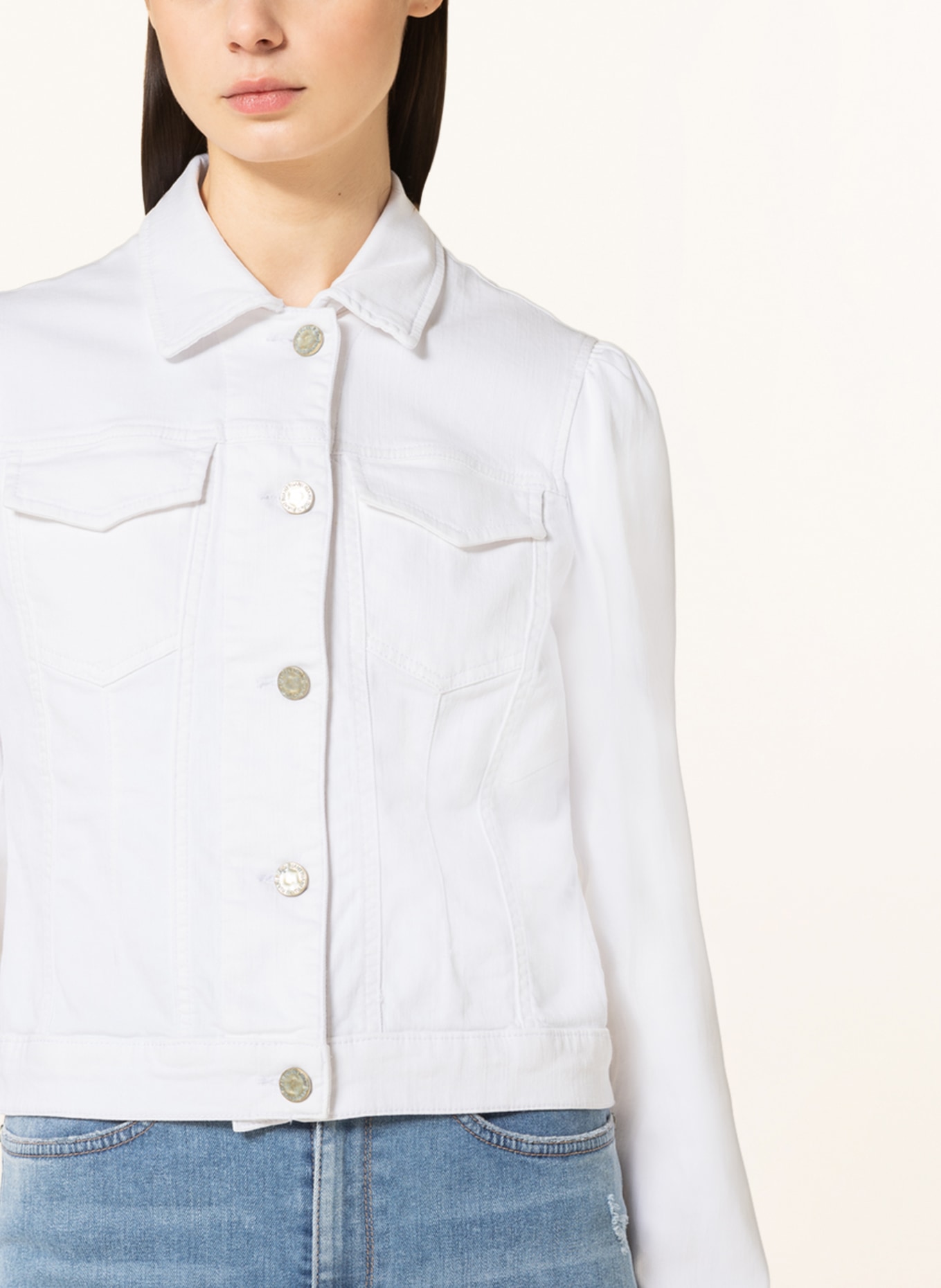 RIANI Denim jacket, Color: WHITE (Image 4)