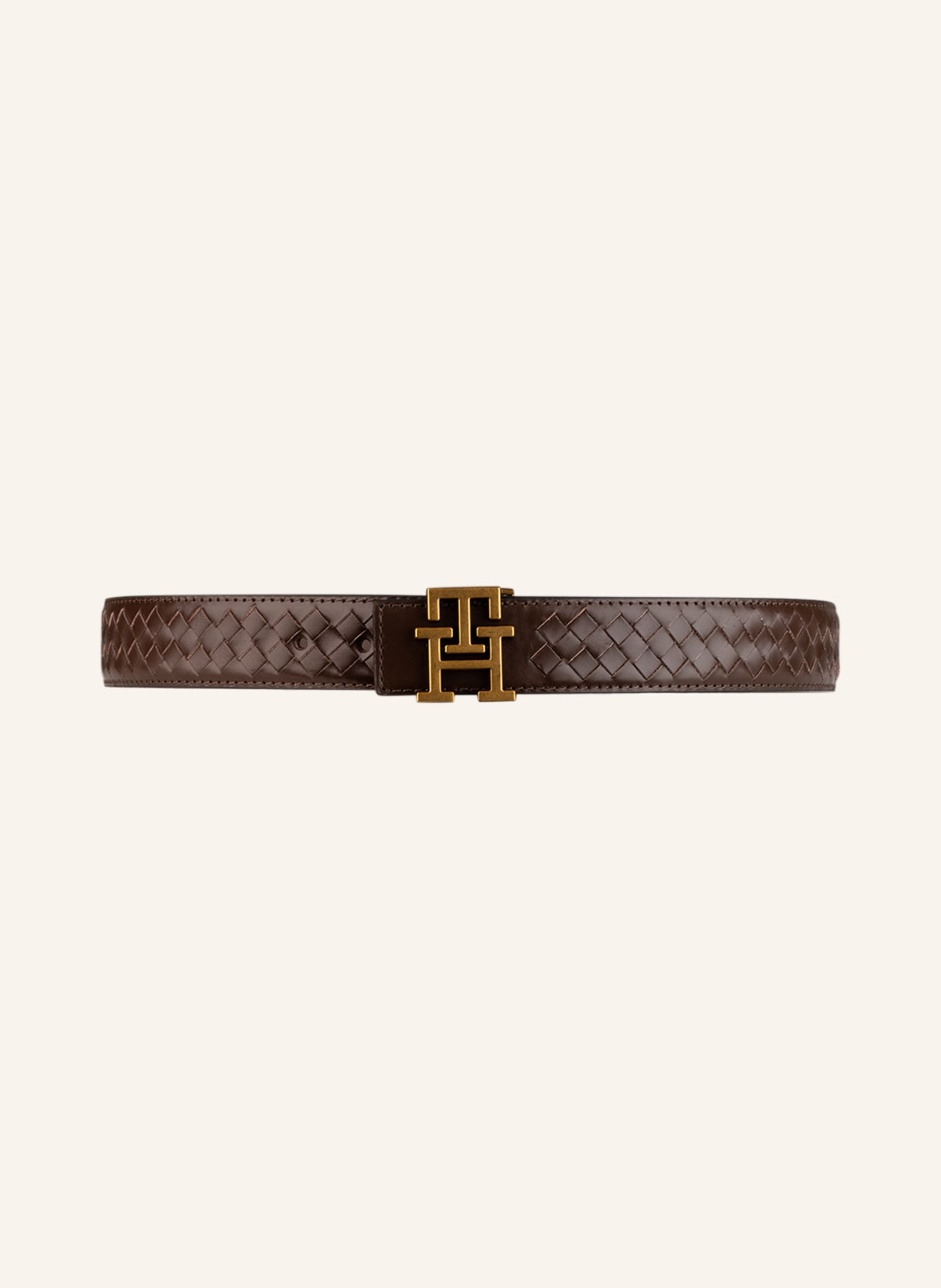 TOMMY HILFIGER Braided belt in brown
