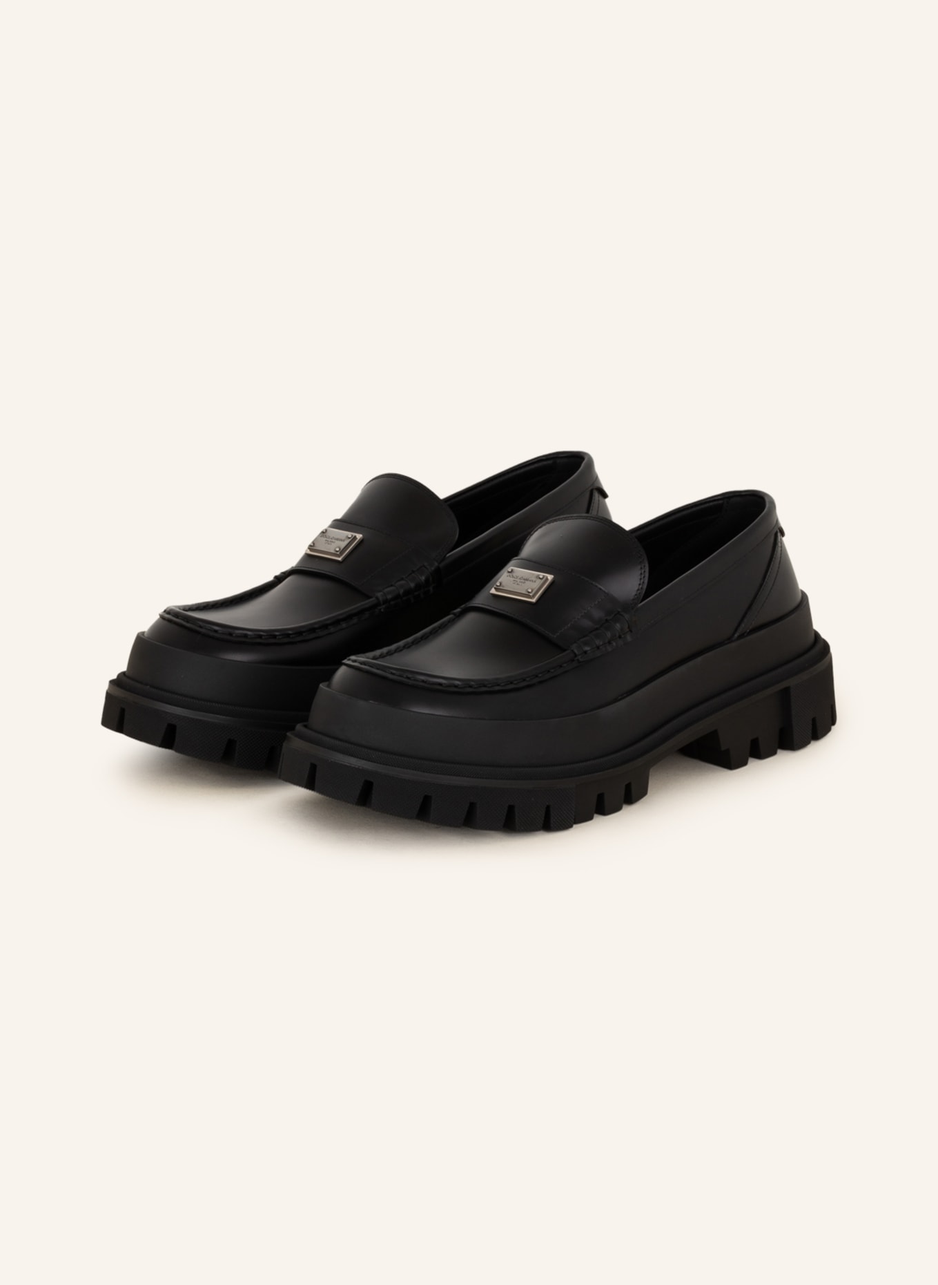 DOLCE & GABBANA Penny loafers, Color: BLACK (Image 1)