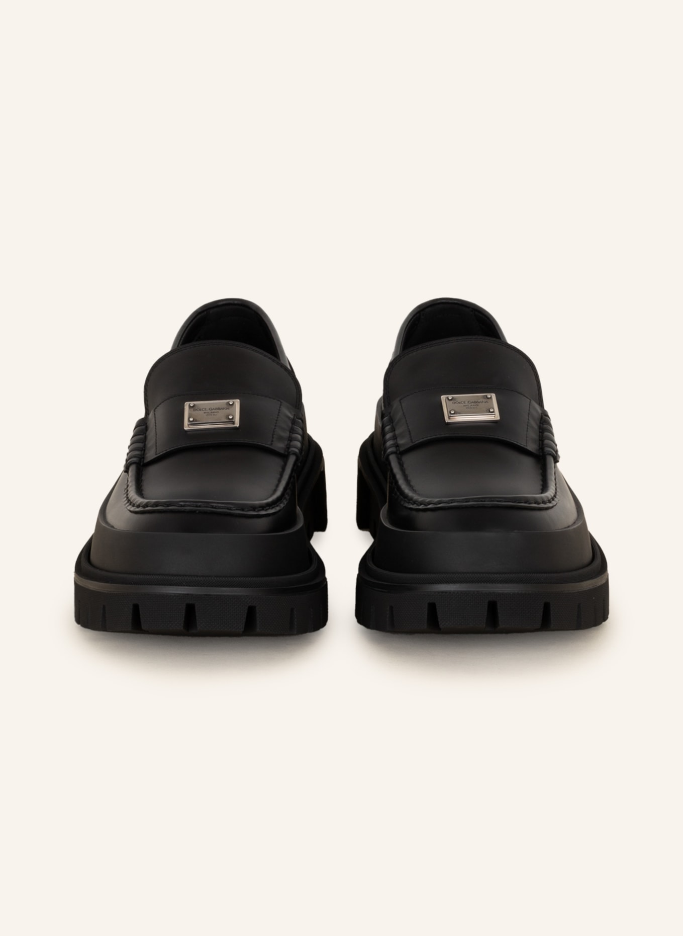 DOLCE & GABBANA Penny loafers, Color: BLACK (Image 3)