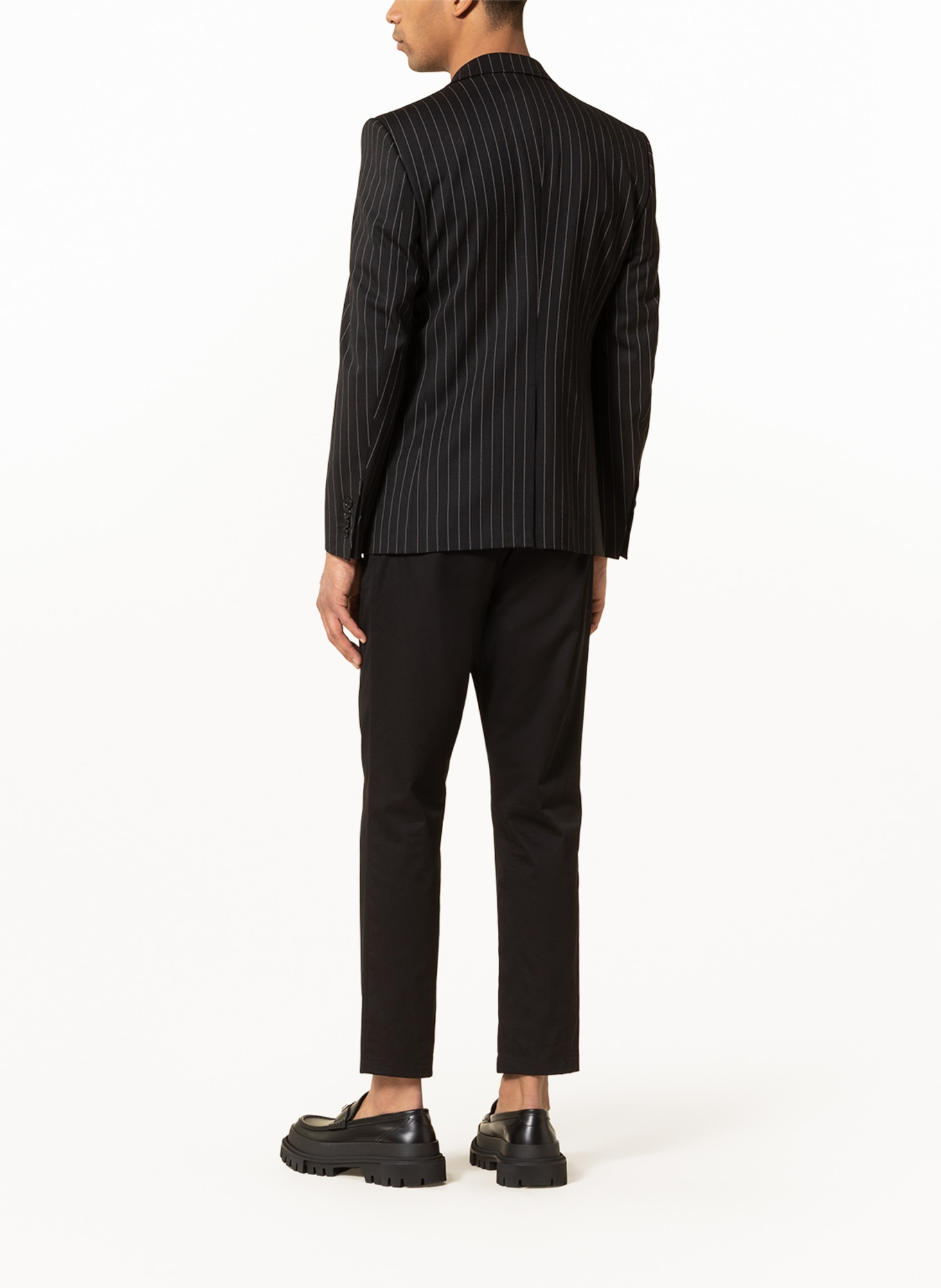 DOLCE & GABBANA Tailored jacket slim fit, Color: BLACK/ WHITE (Image 3)