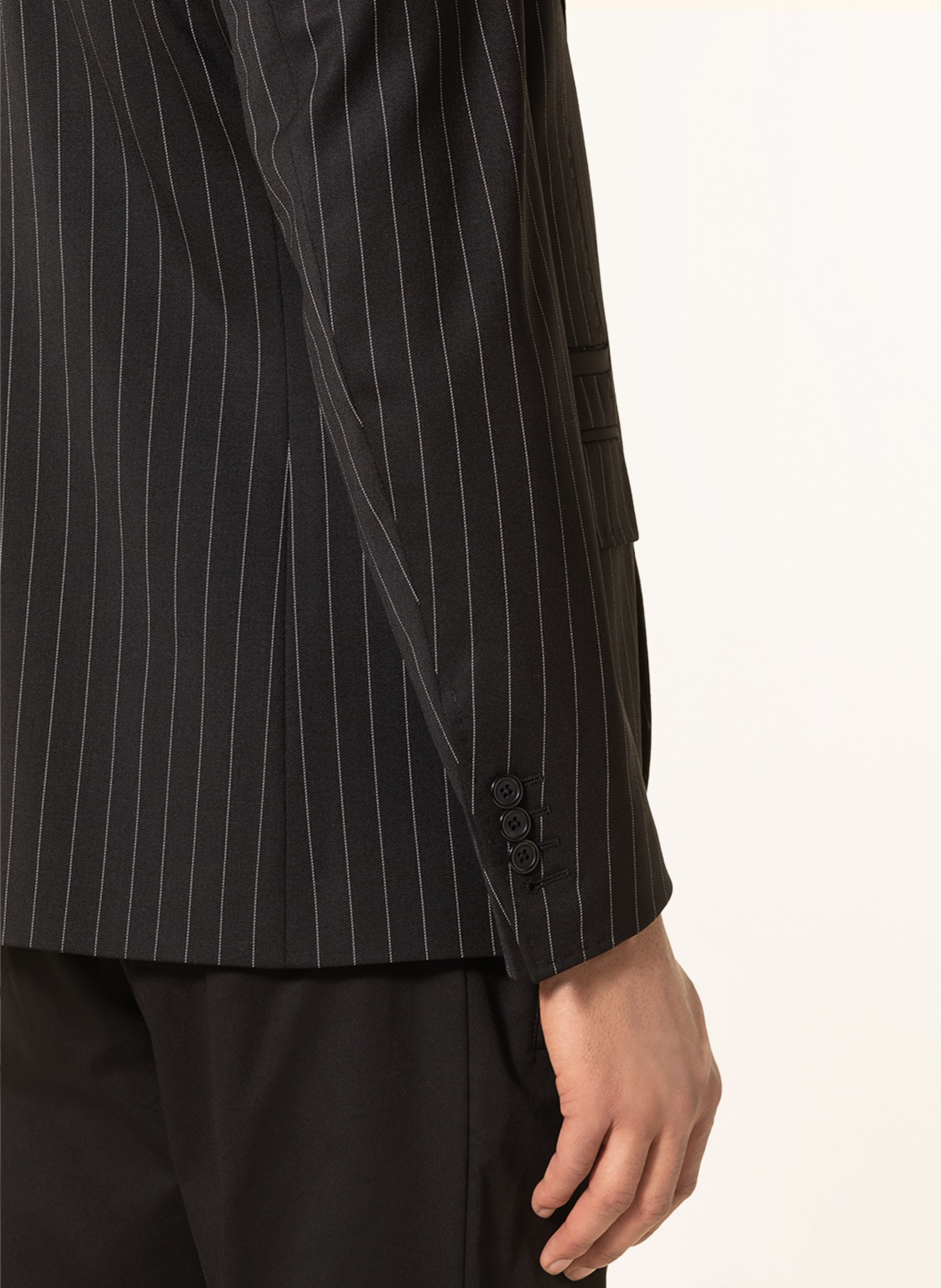 DOLCE & GABBANA Tailored jacket slim fit, Color: BLACK/ WHITE (Image 5)