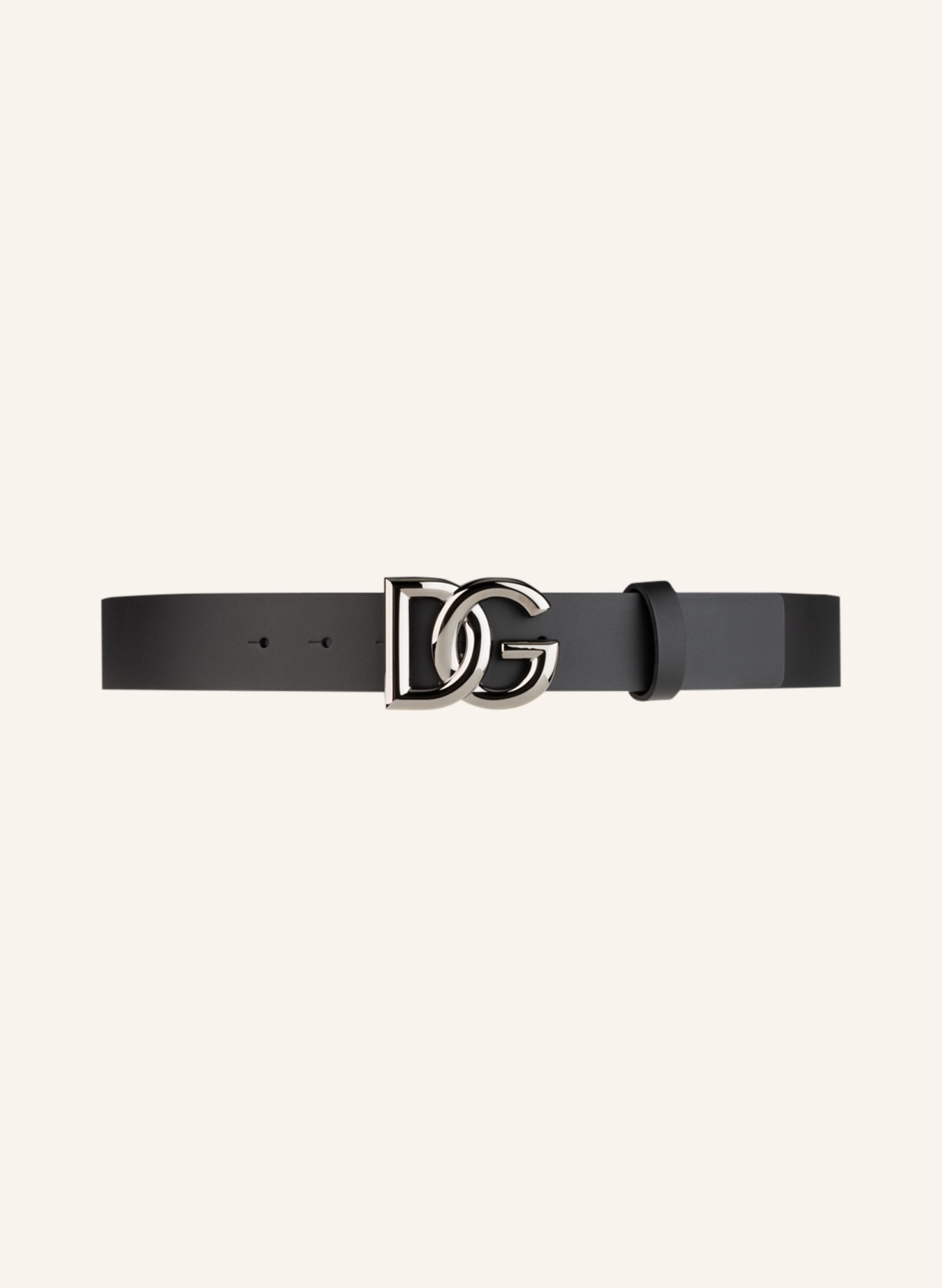DOLCE & GABBANA Ledergürtel: SCHWARZ