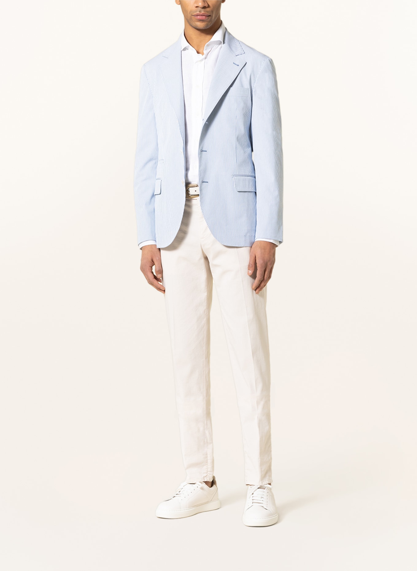BRUNELLO CUCINELLI Tailored jacket extra slim fit, Color: WHITE/ BLUE (Image 2)