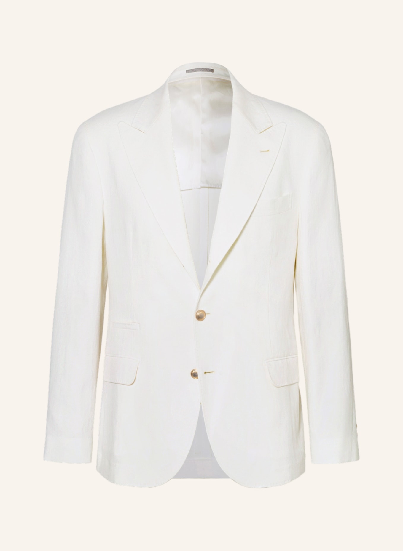 BRUNELLO CUCINELLI Suit jacket extra slim fit in linen, Color: ECRU (Image 1)