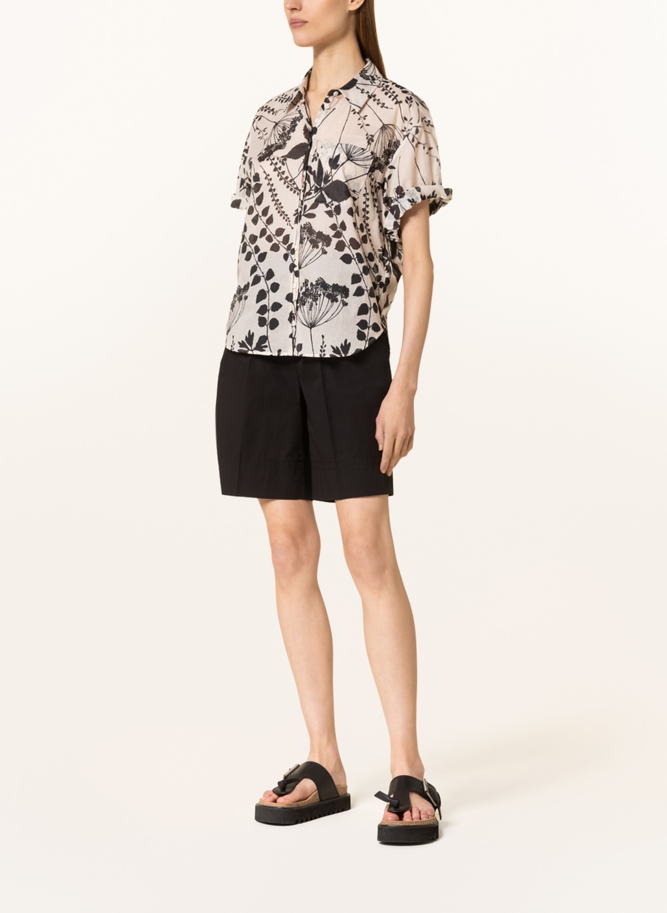 LUISA CERANO Shirt blouse, Color: CREAM/ BLACK (Image 2)