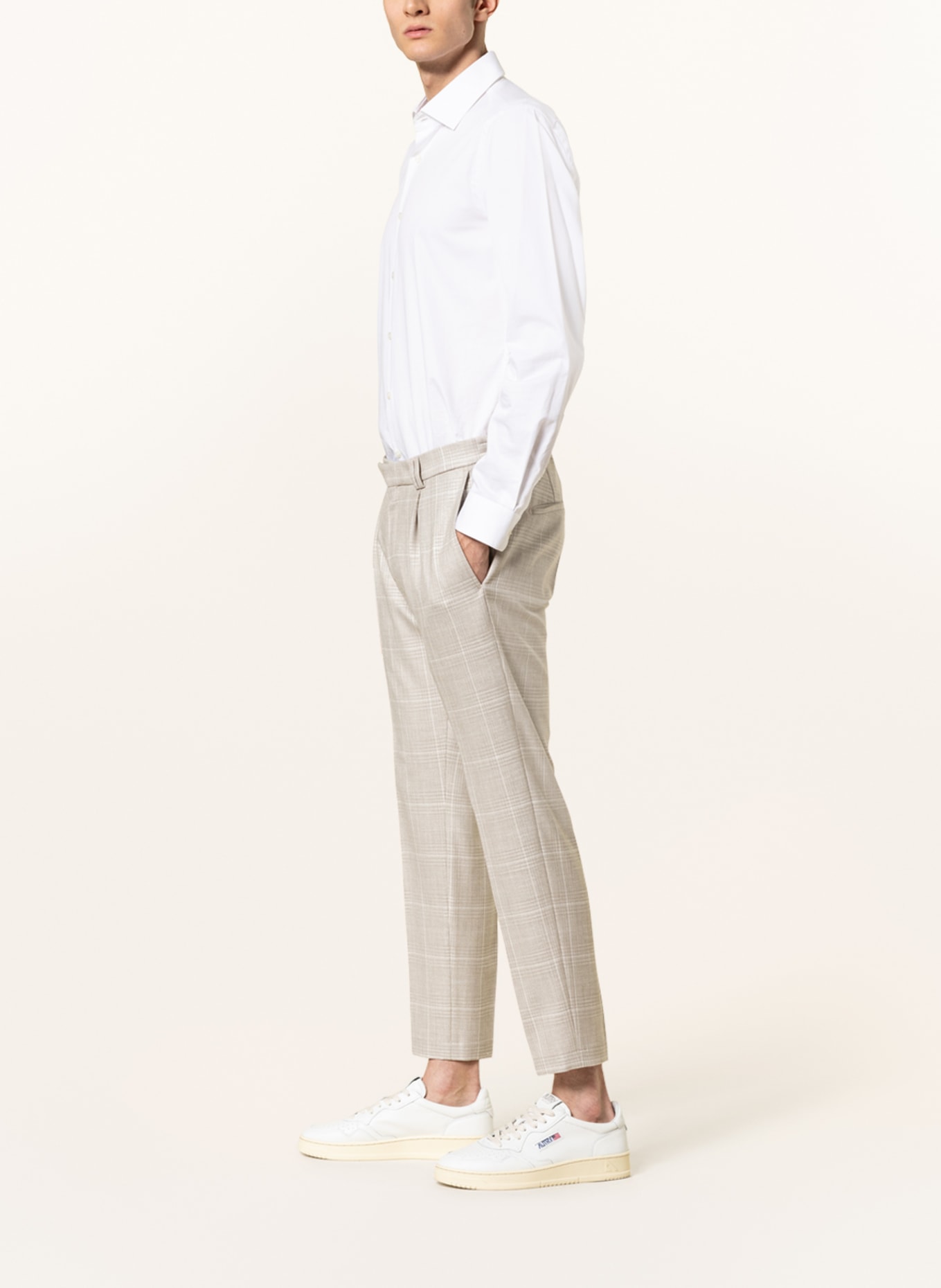 CINQUE Spodnie garniturowe CISANDO extra slim fit, Kolor: KREMOWY/ BEŻOWY/ JASNOBRĄZOWY (Obrazek 5)