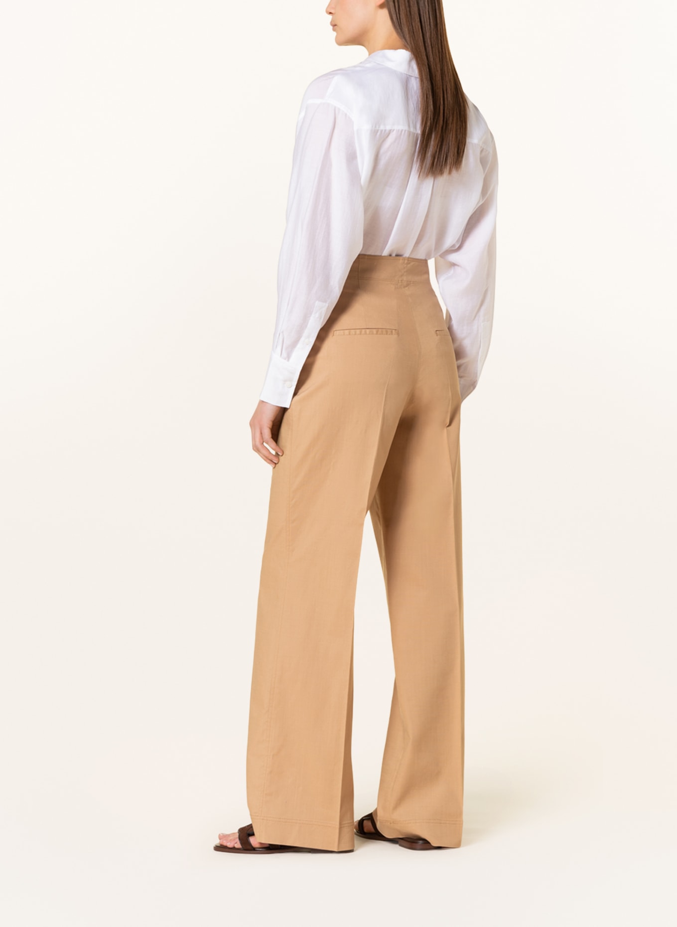 Calvin Klein Spodnie marlena, Kolor: CAMELOWY (Obrazek 3)