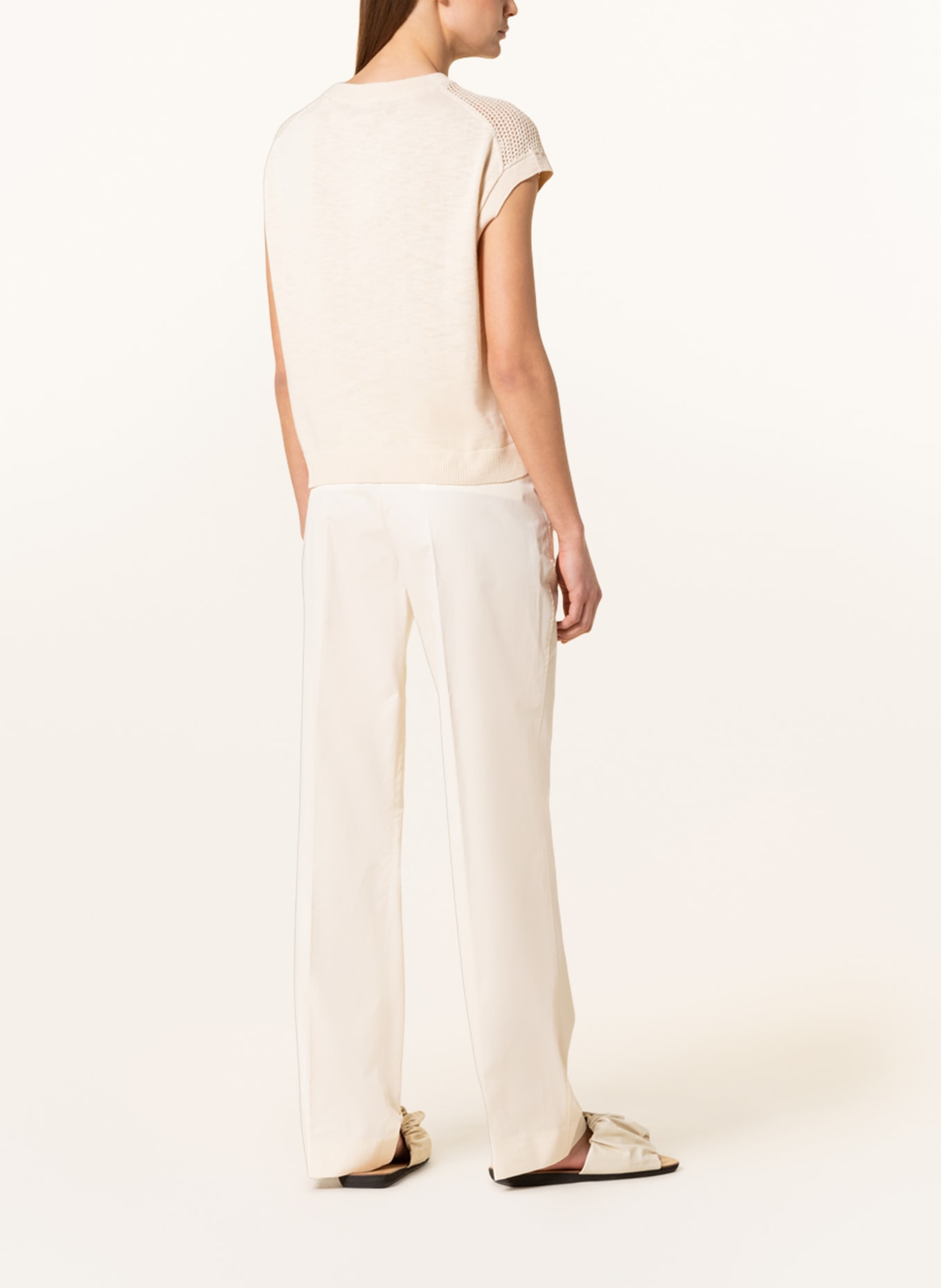 Calvin Klein Kalhoty, Barva: KRÉMOVÁ (Obrázek 3)