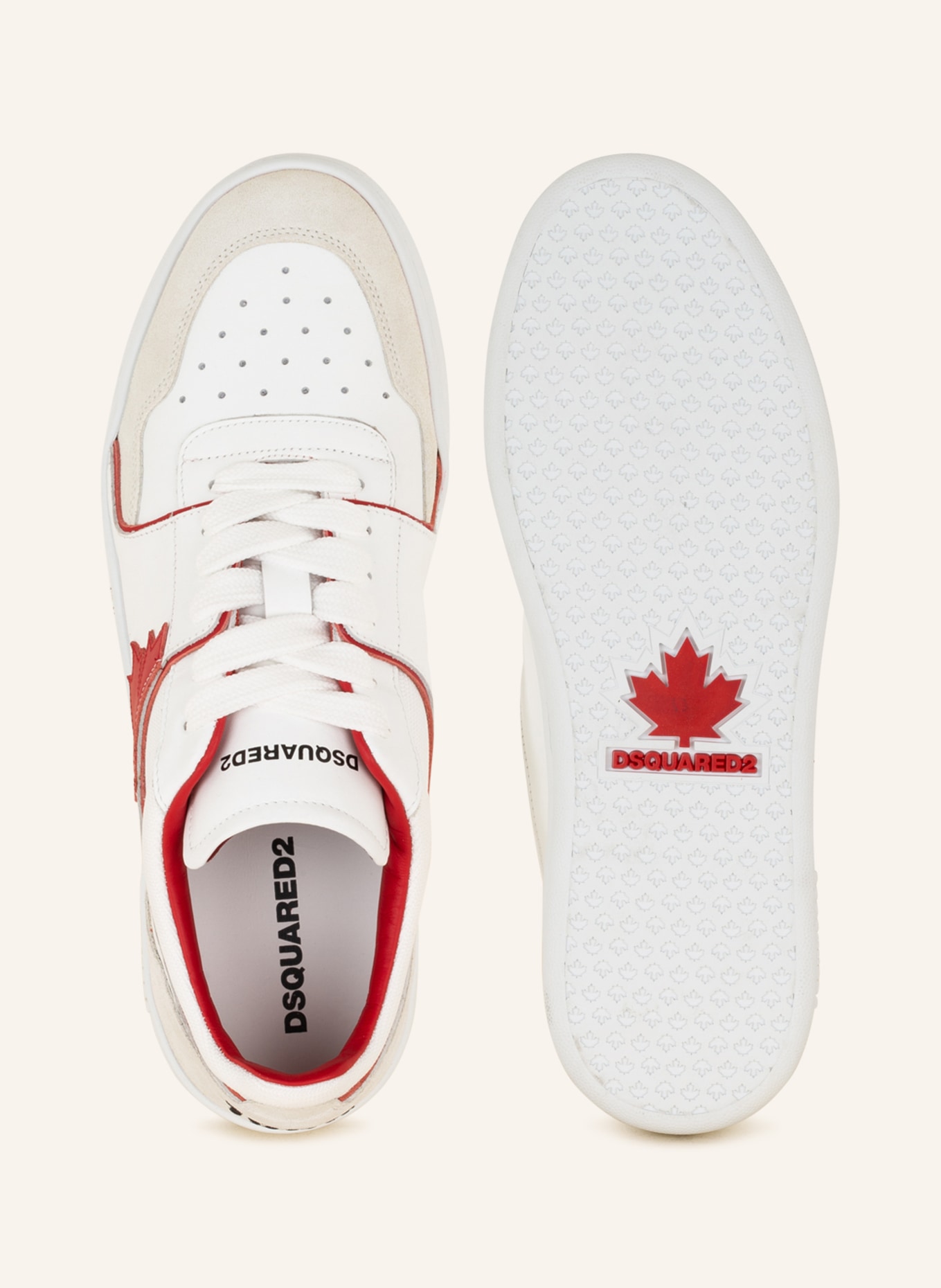 DSQUARED2 Sneakers BOXER, Color: WHITE/ RED (Image 5)