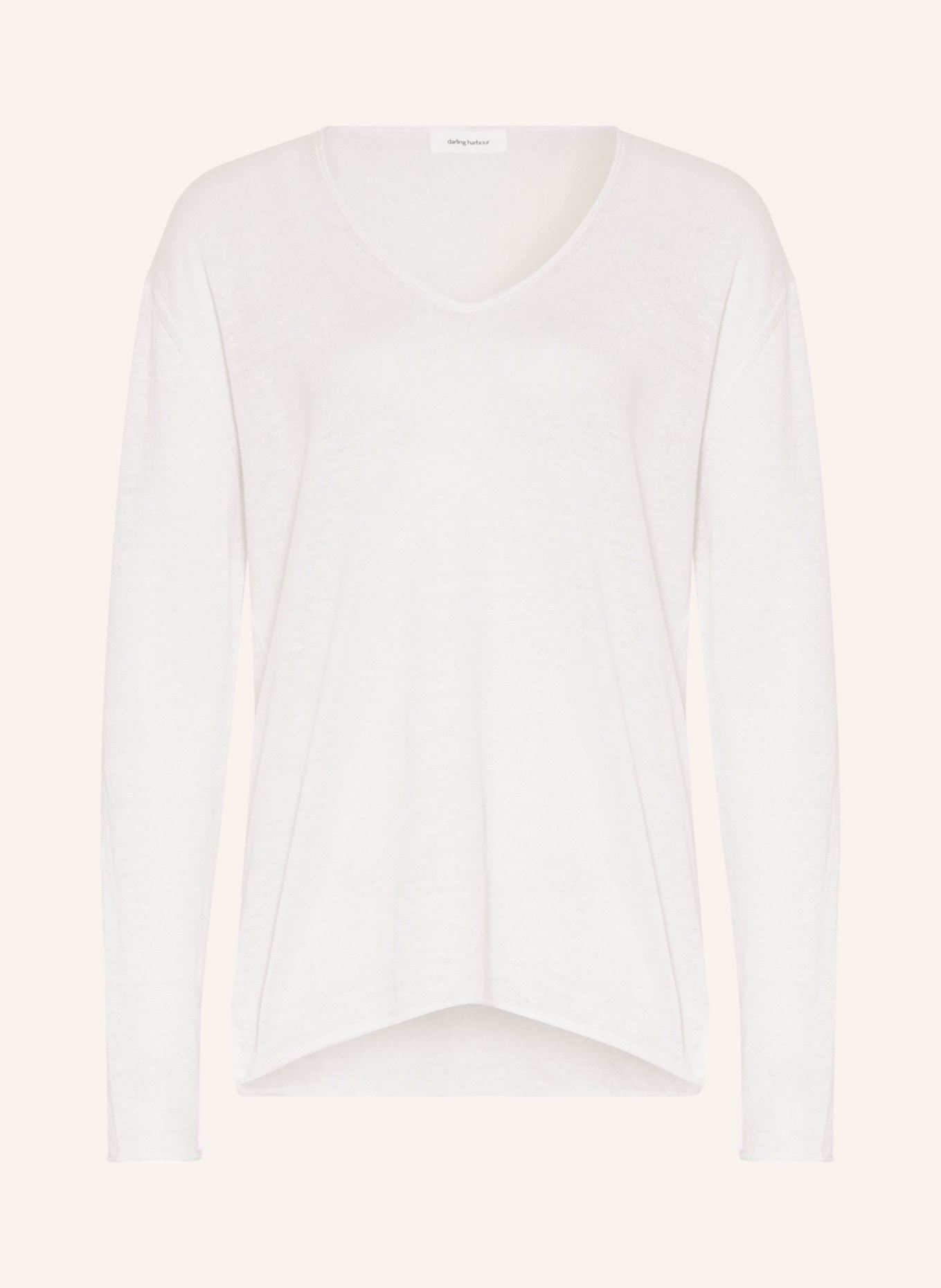 darling harbour Linen sweater, Color: OFFWHITE (Image 1)