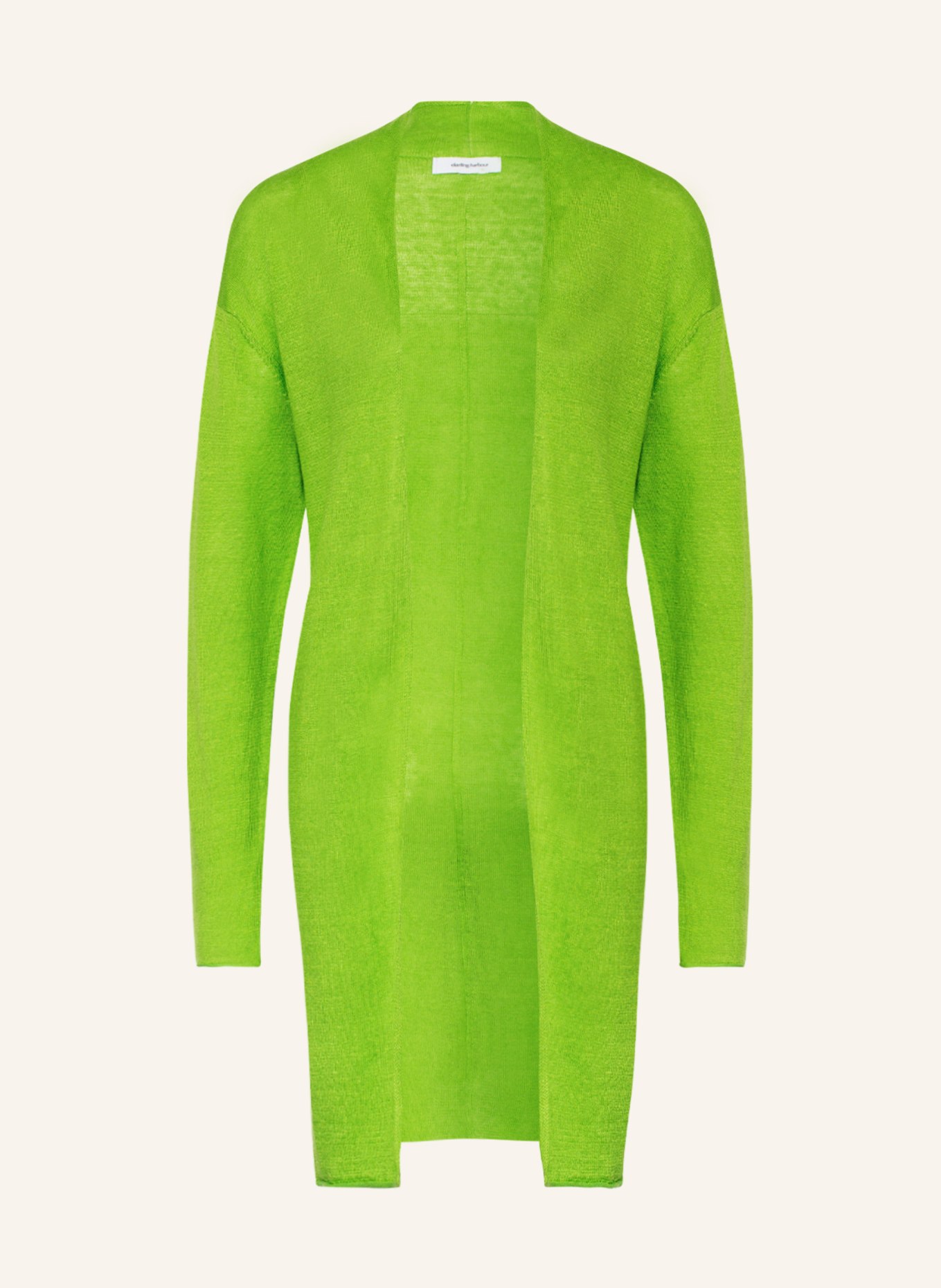 darling harbour Knit cardigan made of linen, Color: LIGHT GREEN (Image 1)