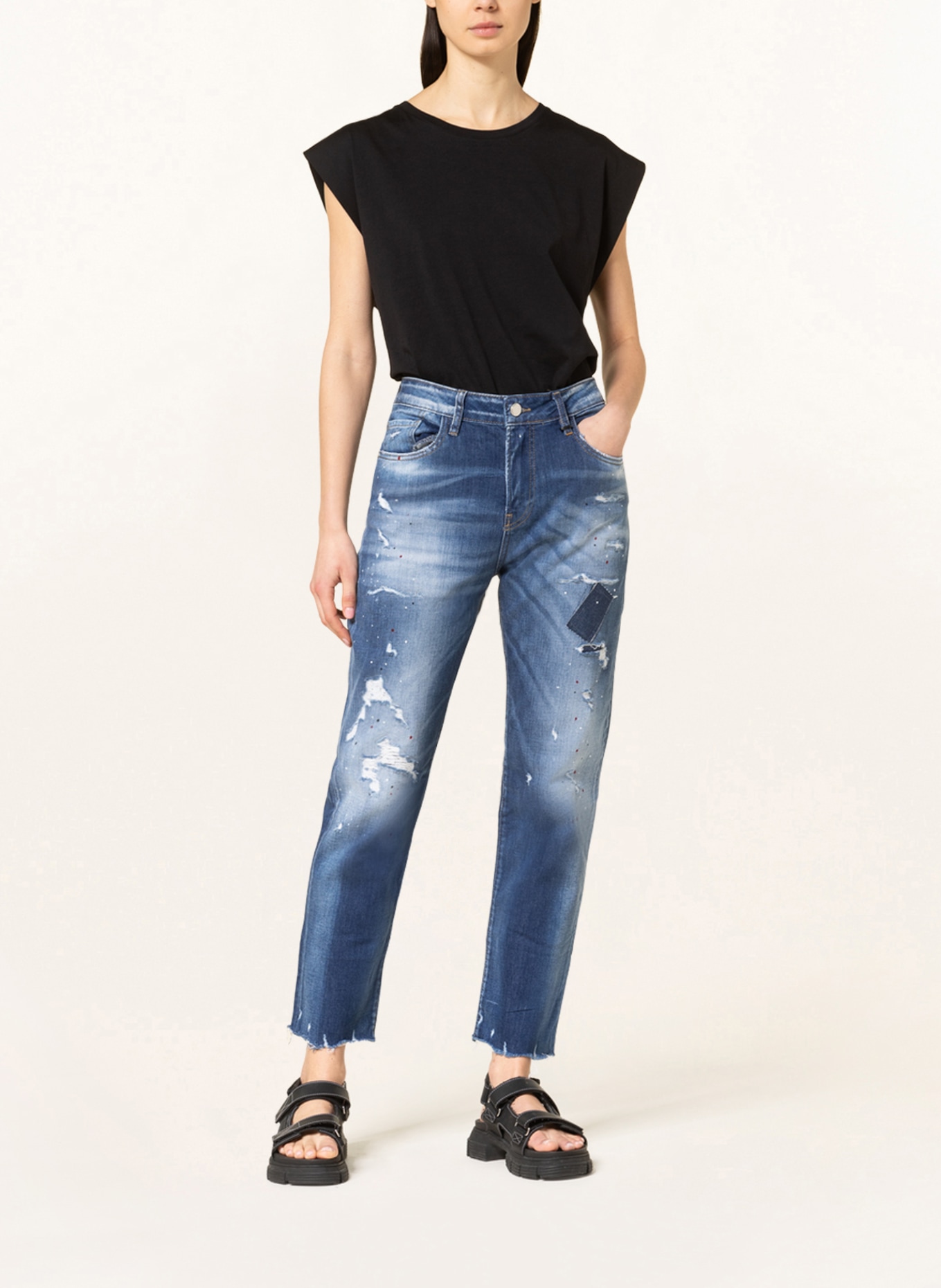 ELIAS RUMELIS Straight Jeans ERZIVA , Farbe: 832 shine blue (Bild 2)