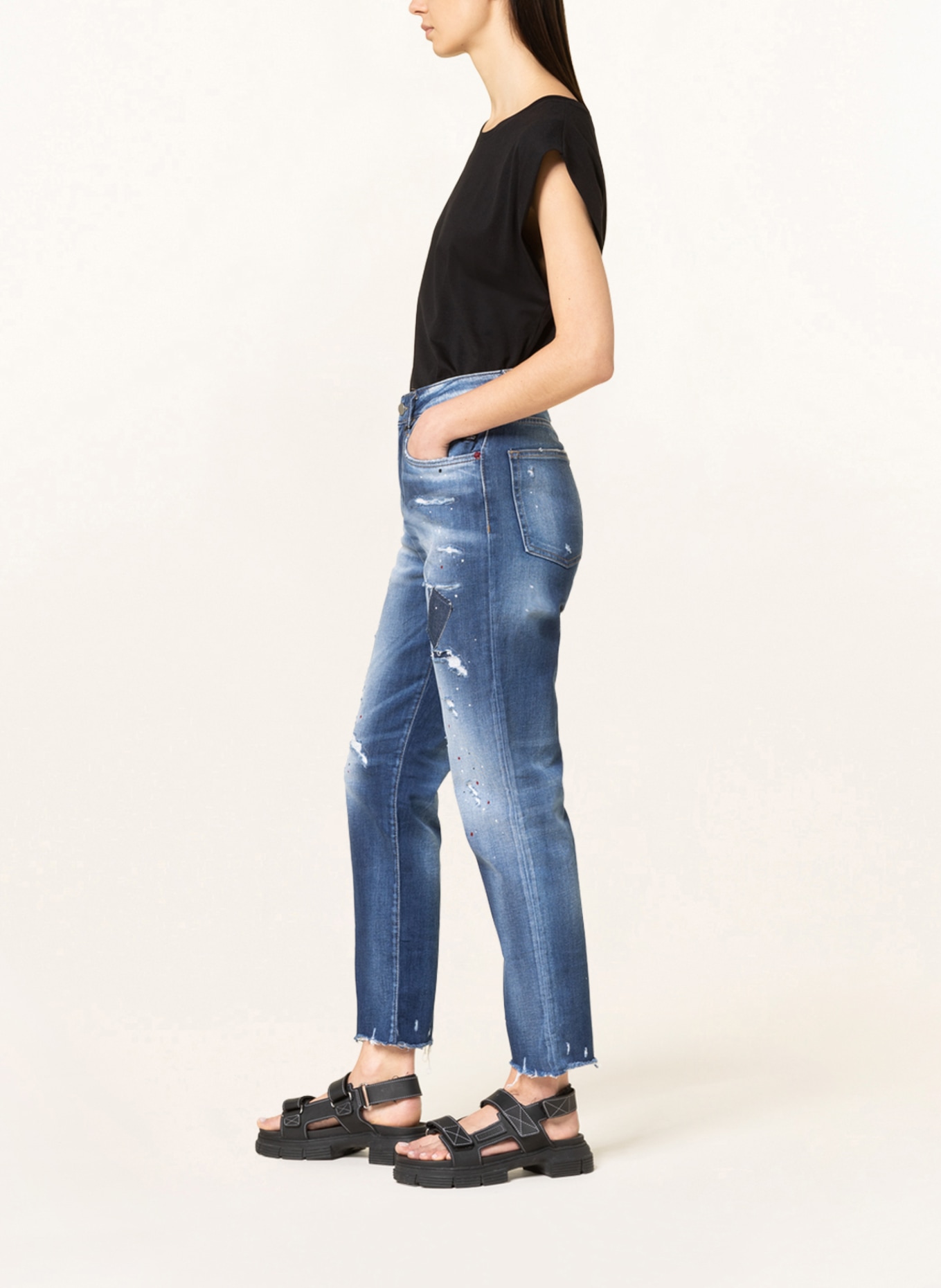 ELIAS RUMELIS Straight Jeans ERZIVA , Farbe: 832 shine blue (Bild 4)