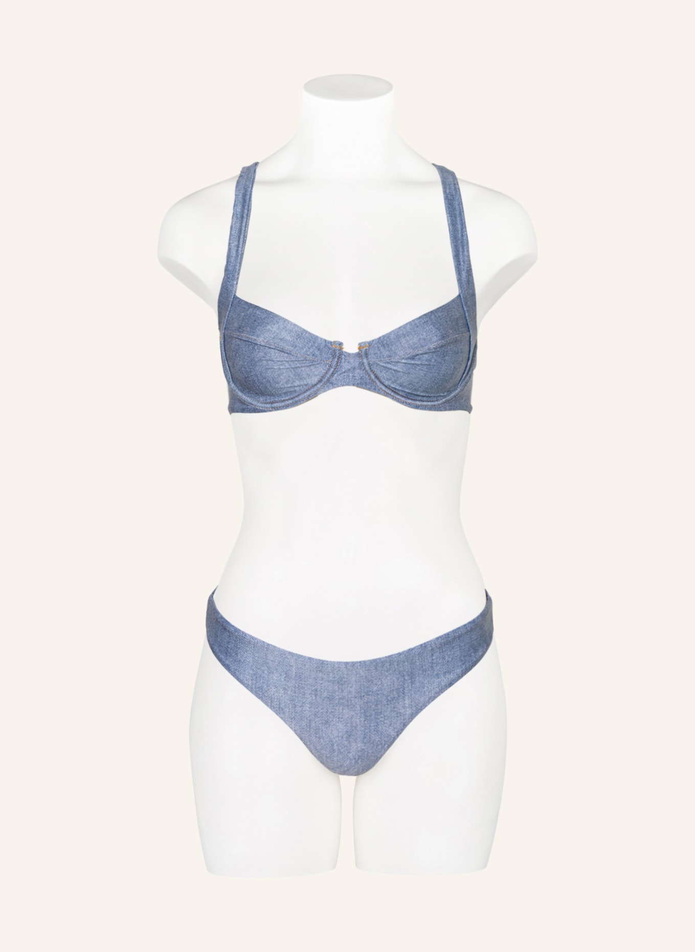 PILYQ Underwired bikini top PERLA, Color: BLUE (Image 2)