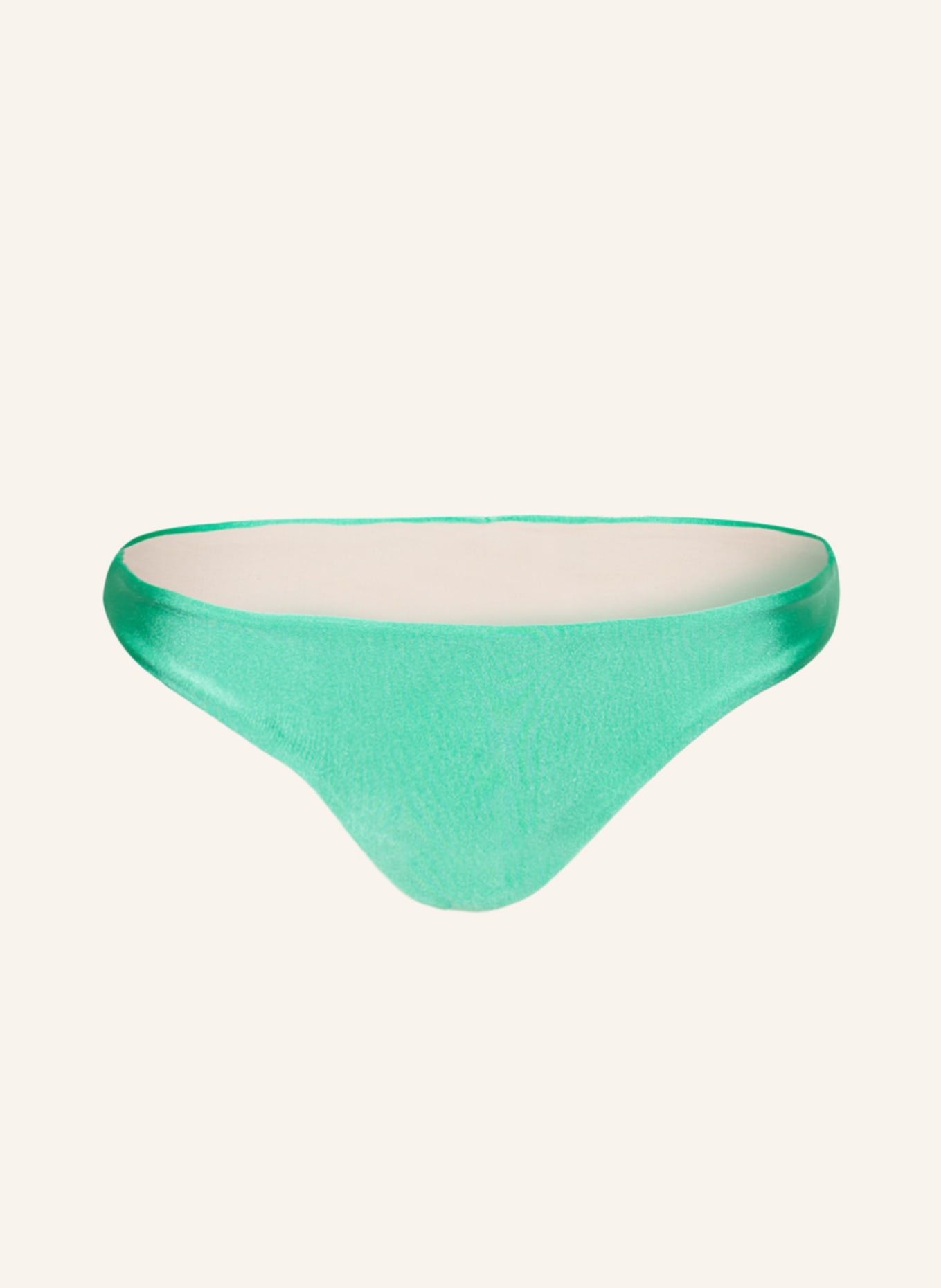 PILYQ Brazilian-Bikini-Hose BASIC RUCHED TEENY, Farbe: GRÜN (Bild 1)
