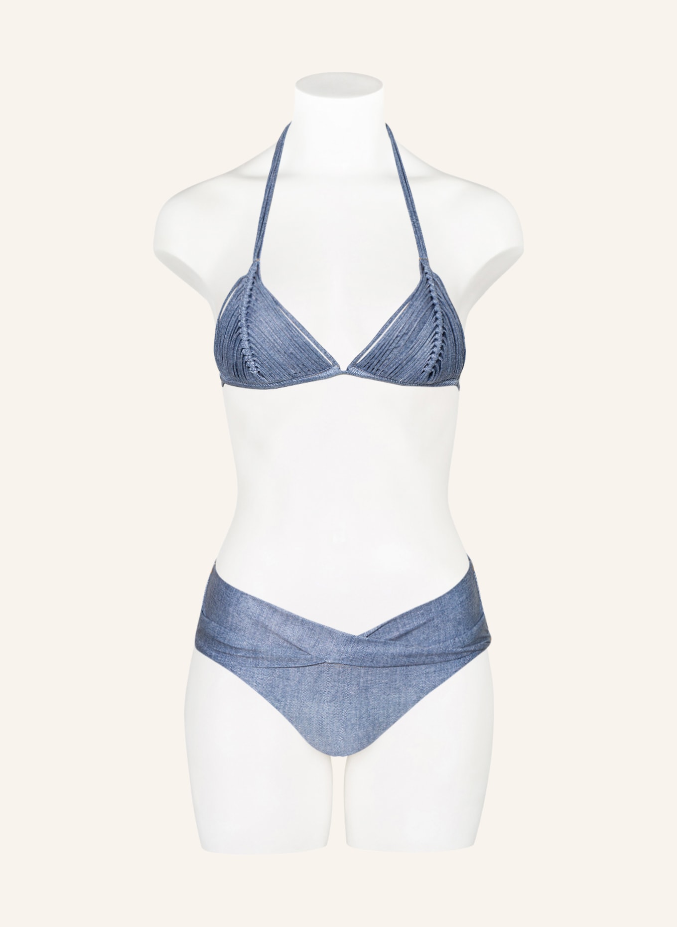 PILYQ Basic bikini bottoms MAYA MODEST, Color: BLUE (Image 2)