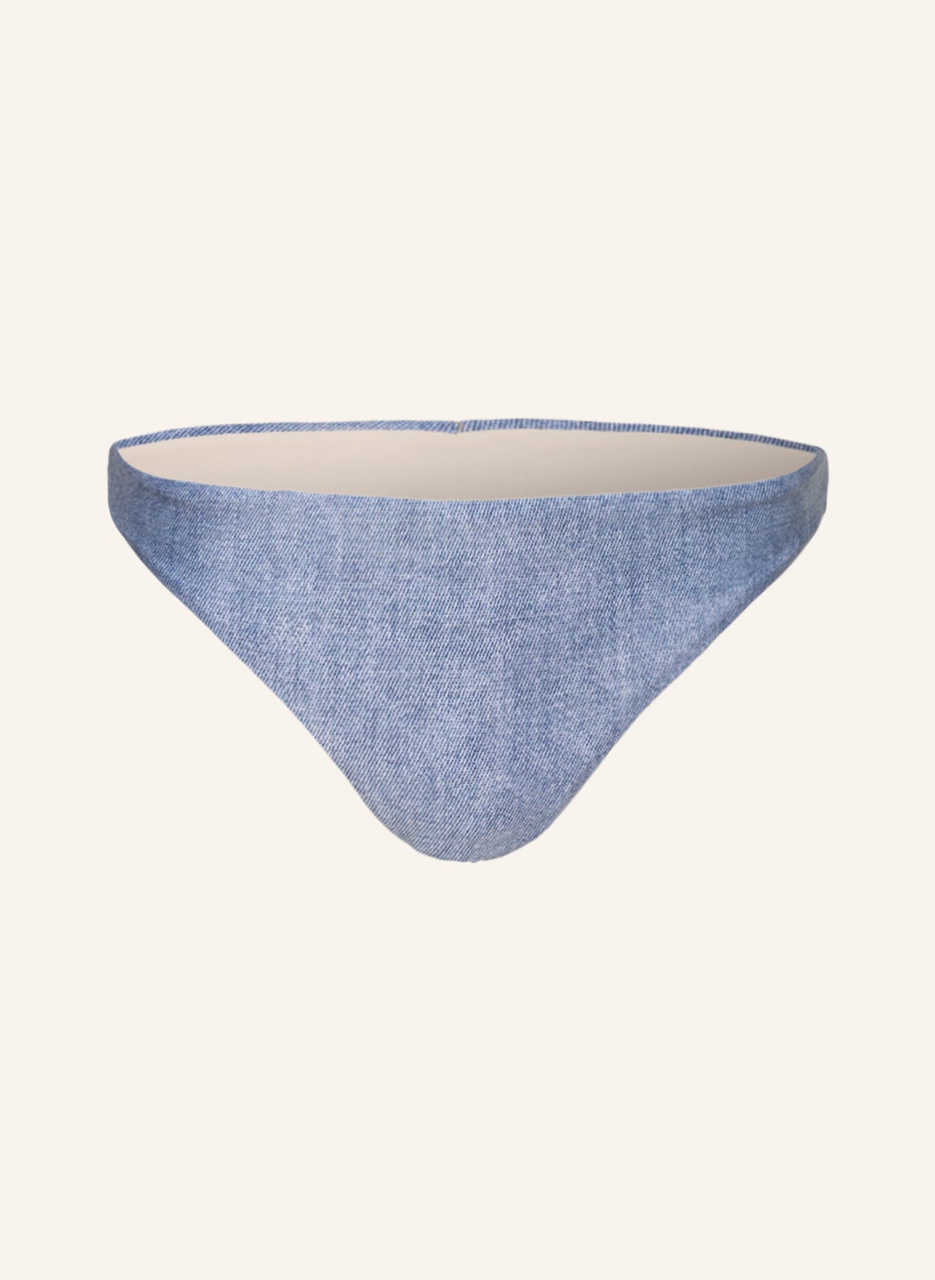 PILYQ Brazilian bikini bottoms BASIC RUCHED TEENY, Color: BLUE (Image 1)