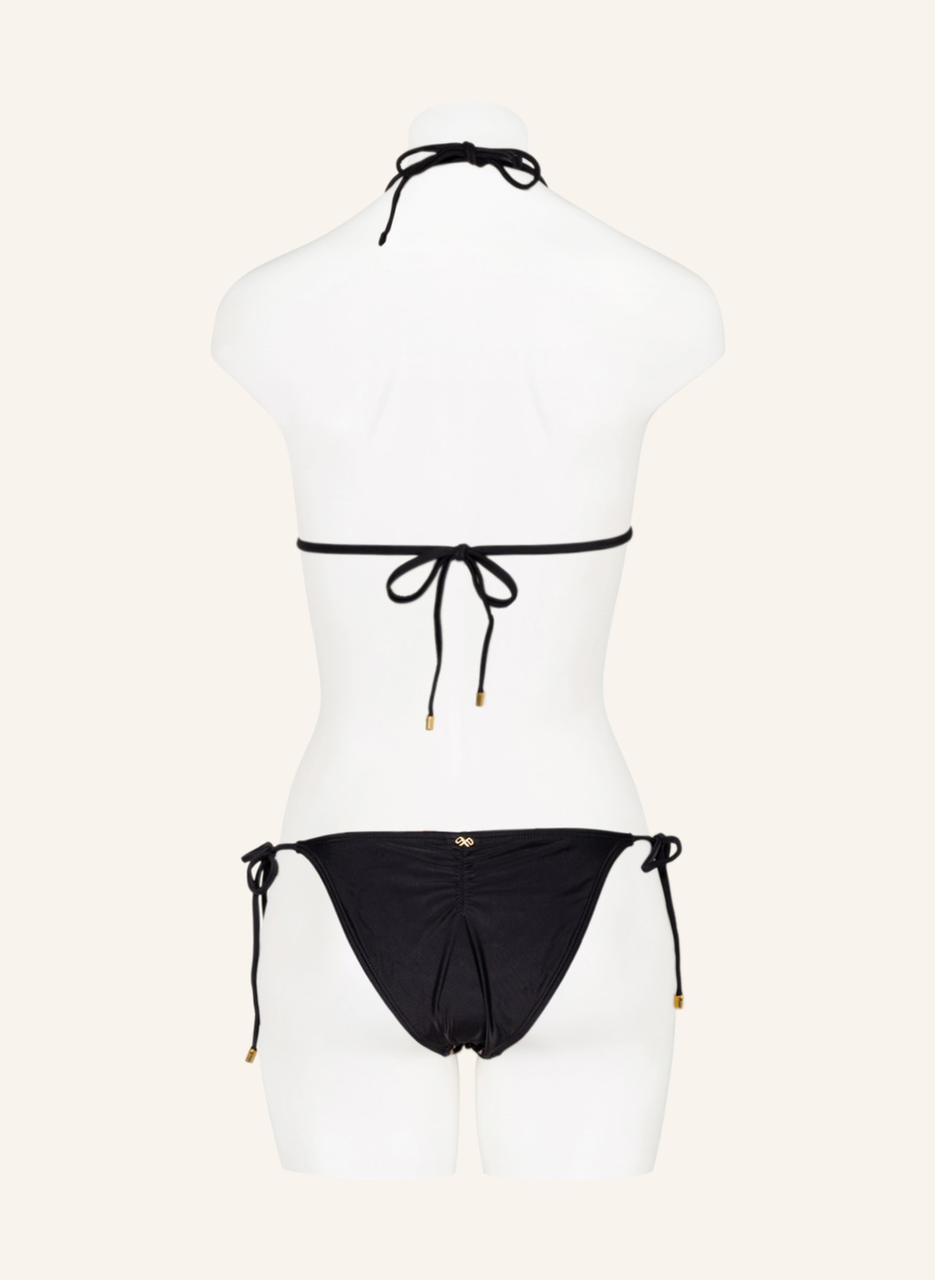 PQ Triangle bikini top LACE, Color: BLACK (Image 3)