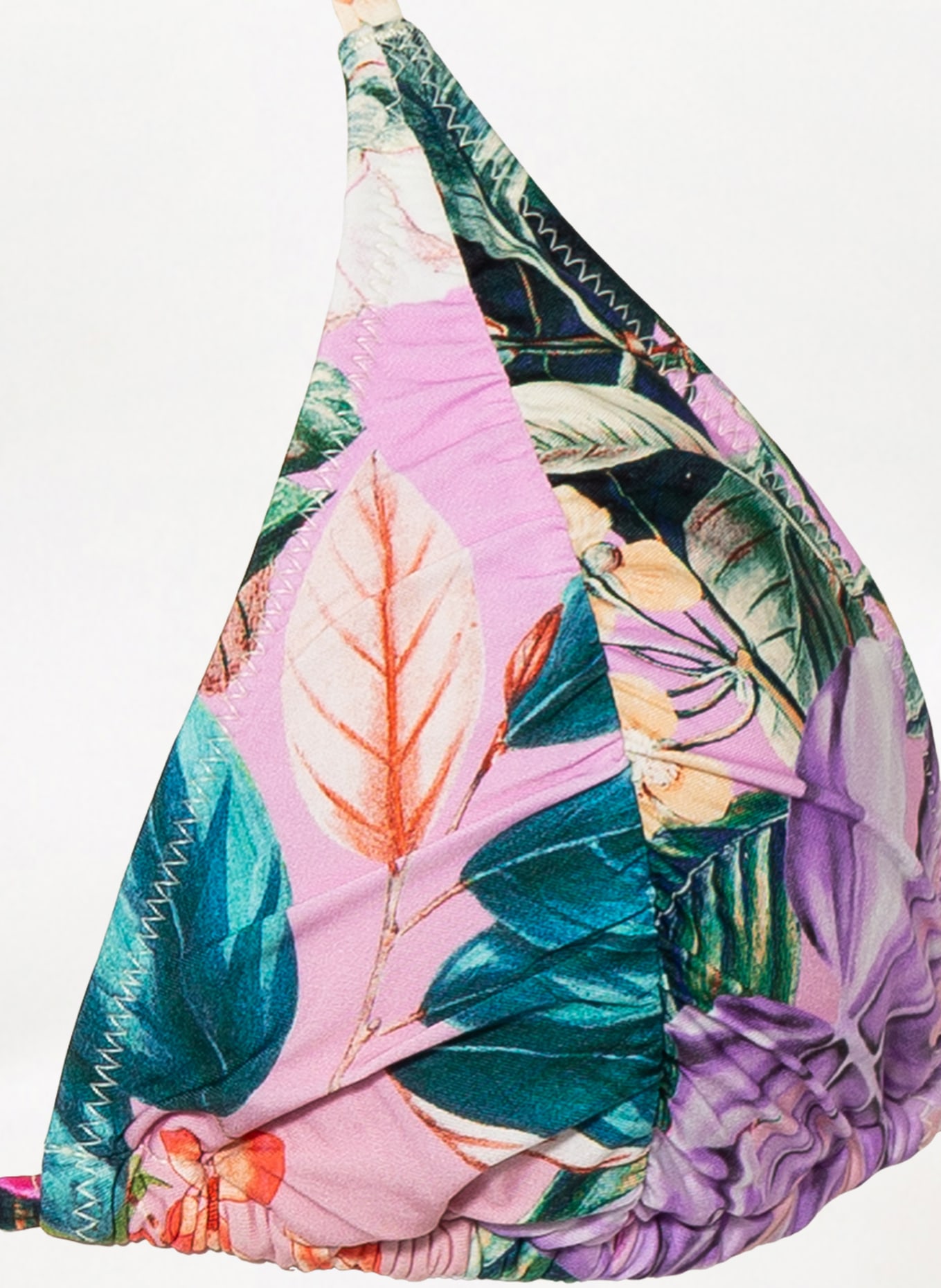 PILYQ Triangle bikini top, Color: PURPLE/ PINK/ GREEN (Image 4)